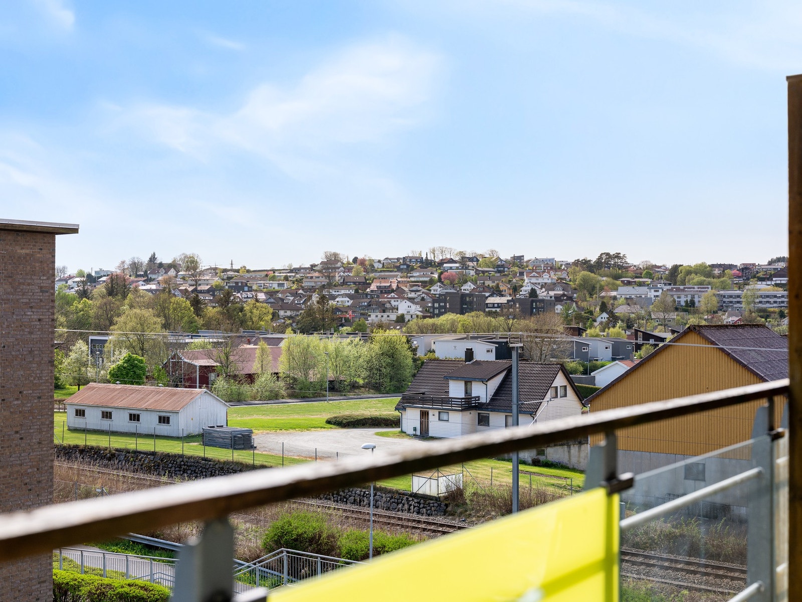 Utsikt fra balkongen Galleribilde