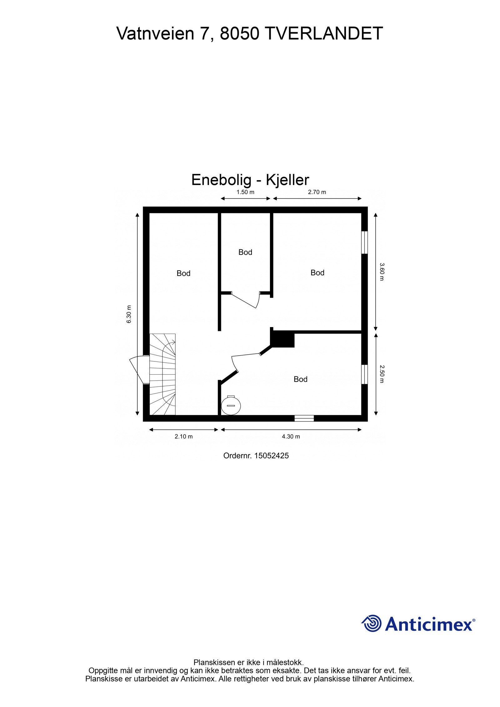 Plantegning kjeller etasje. Galleribilde