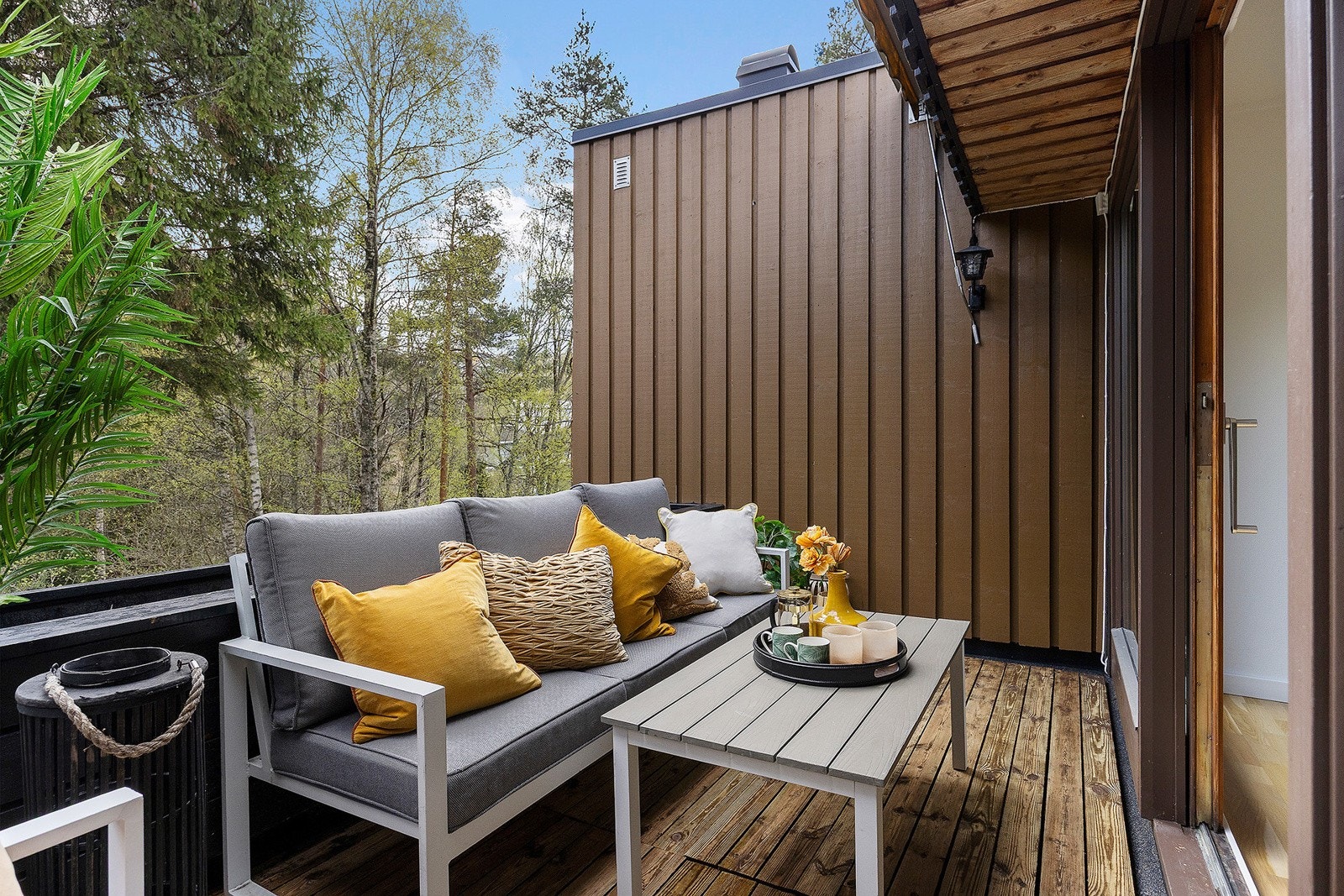 Hyggelig terrasse Galleribilde