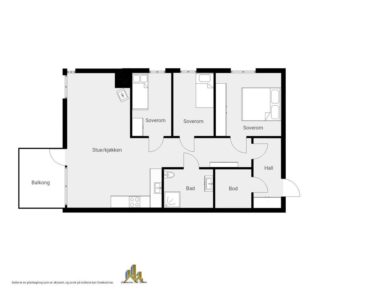 Plantegning Galleribilde