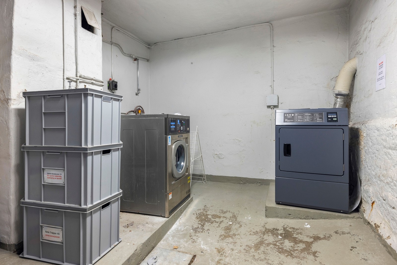 Sameiet har fellesvaskeri i kjeller. Galleribilde