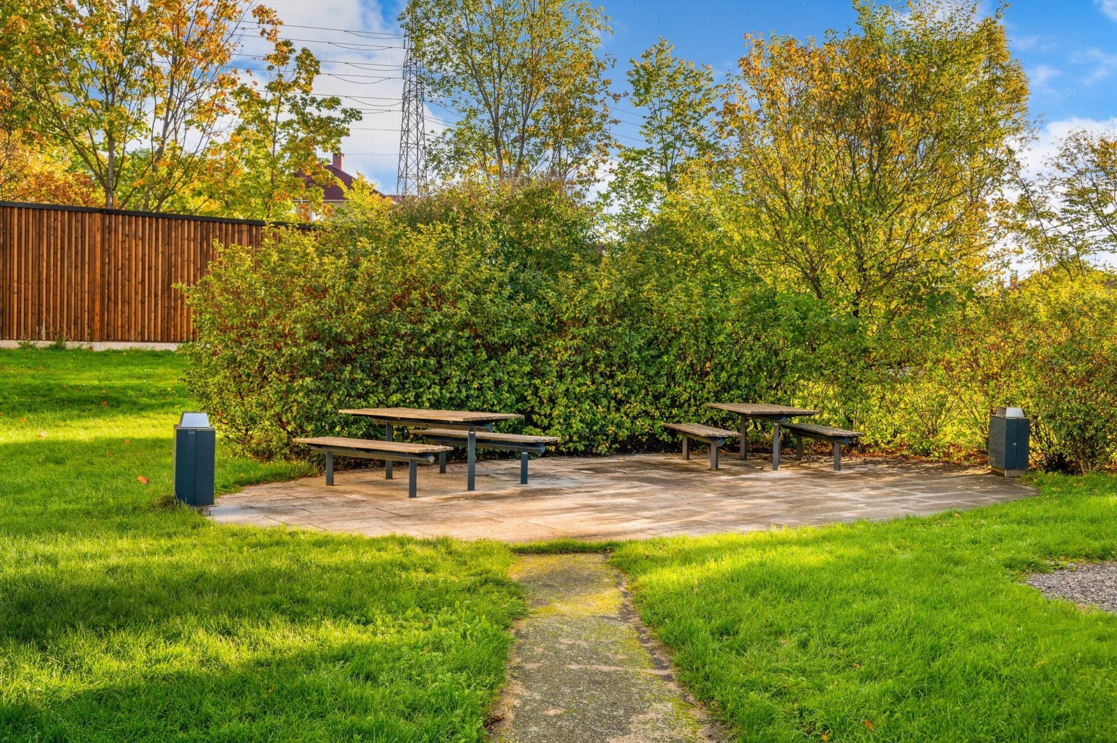 Det er flere rips- og solbærbusker i nabolaget som man kan plukke fra om sommeren. Galleribilde