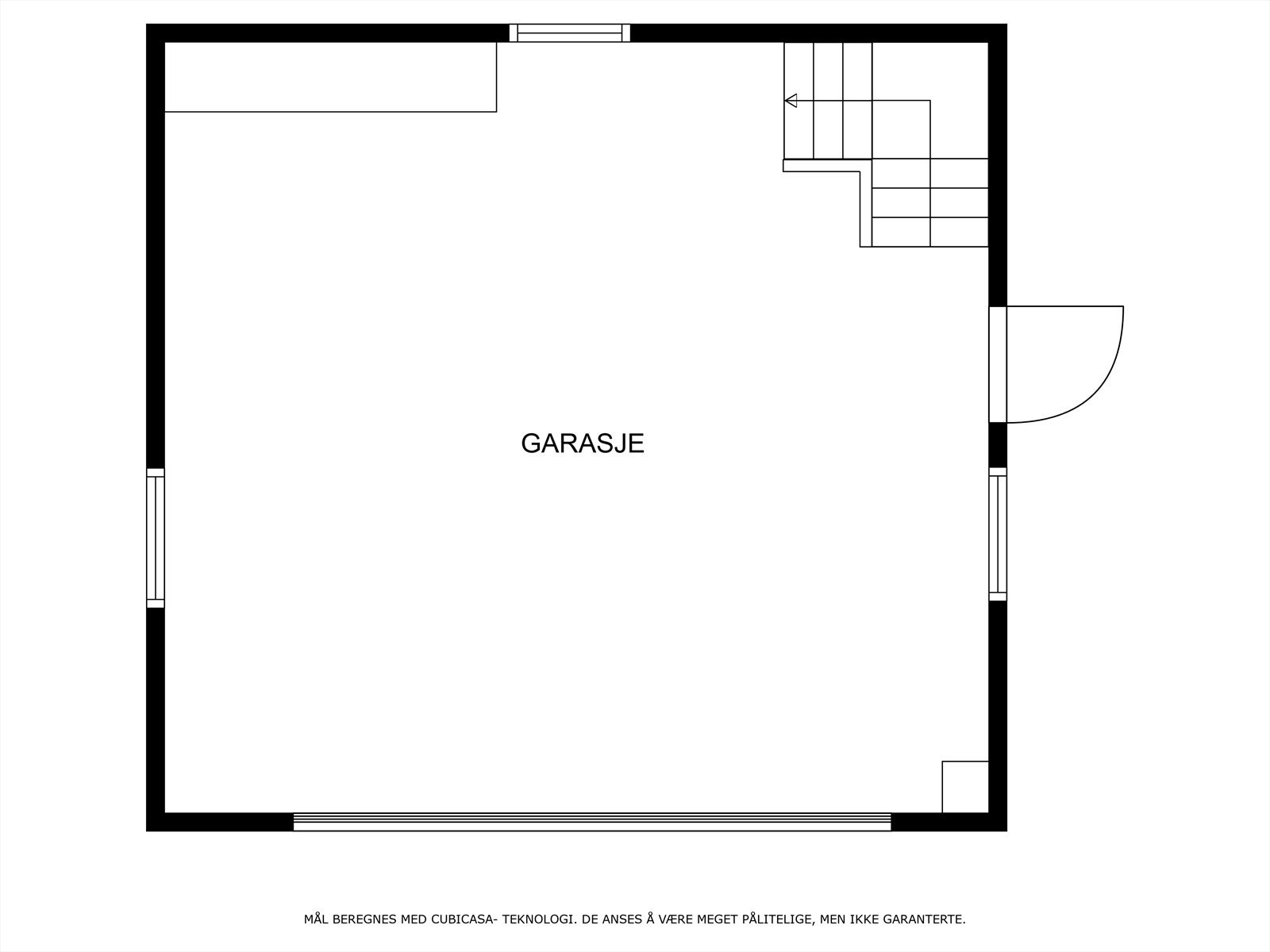 Plantegning garasje 1. etasje Galleribilde
