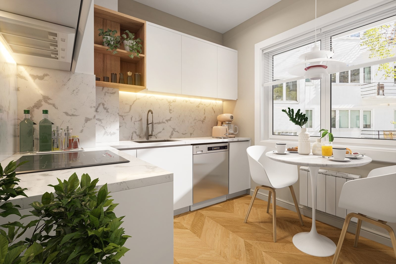Renderingsforsalg på hvordan det kan se ut etter oppussing Galleribilde