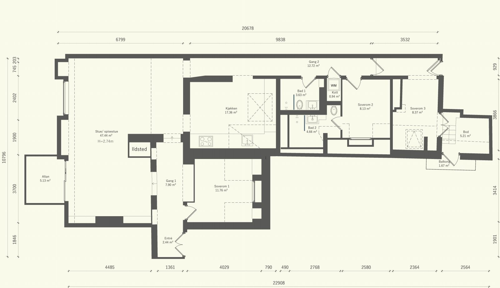 Plantegning Galleribilde