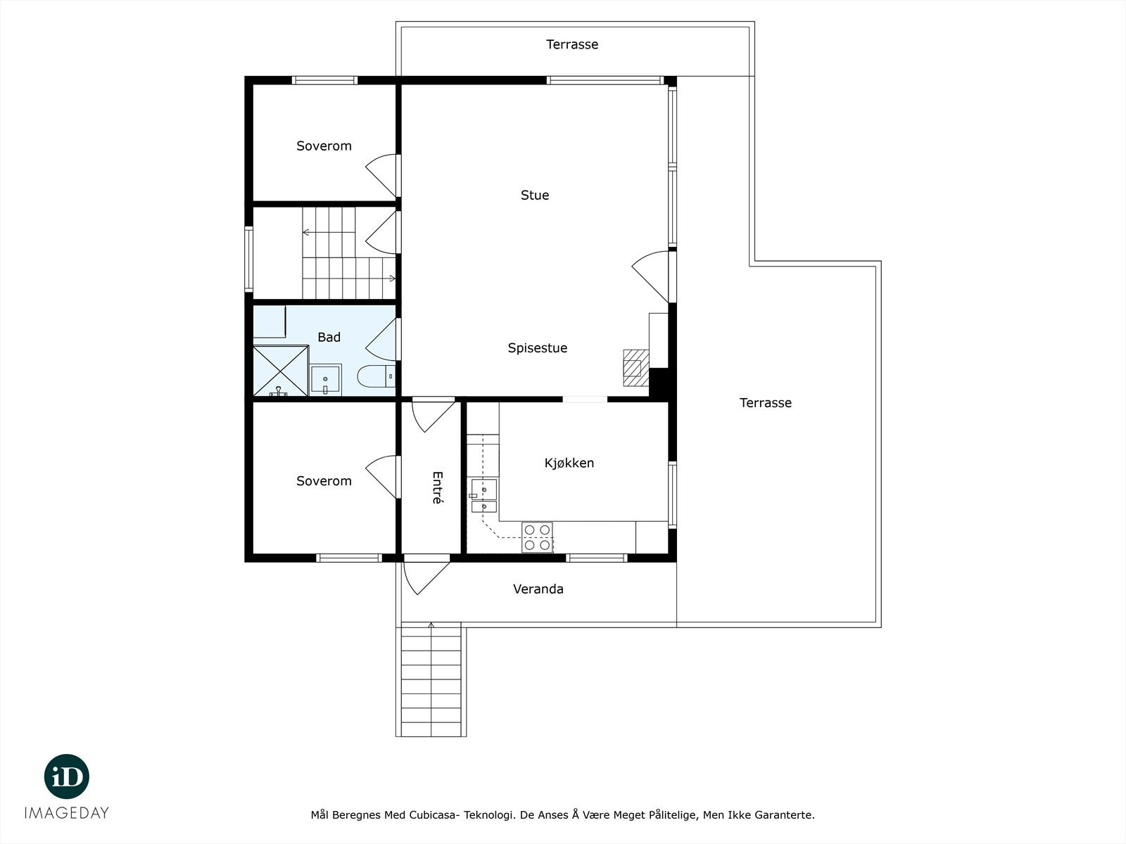 Plantegning av 2. etasje - Hovedetasje Galleribilde