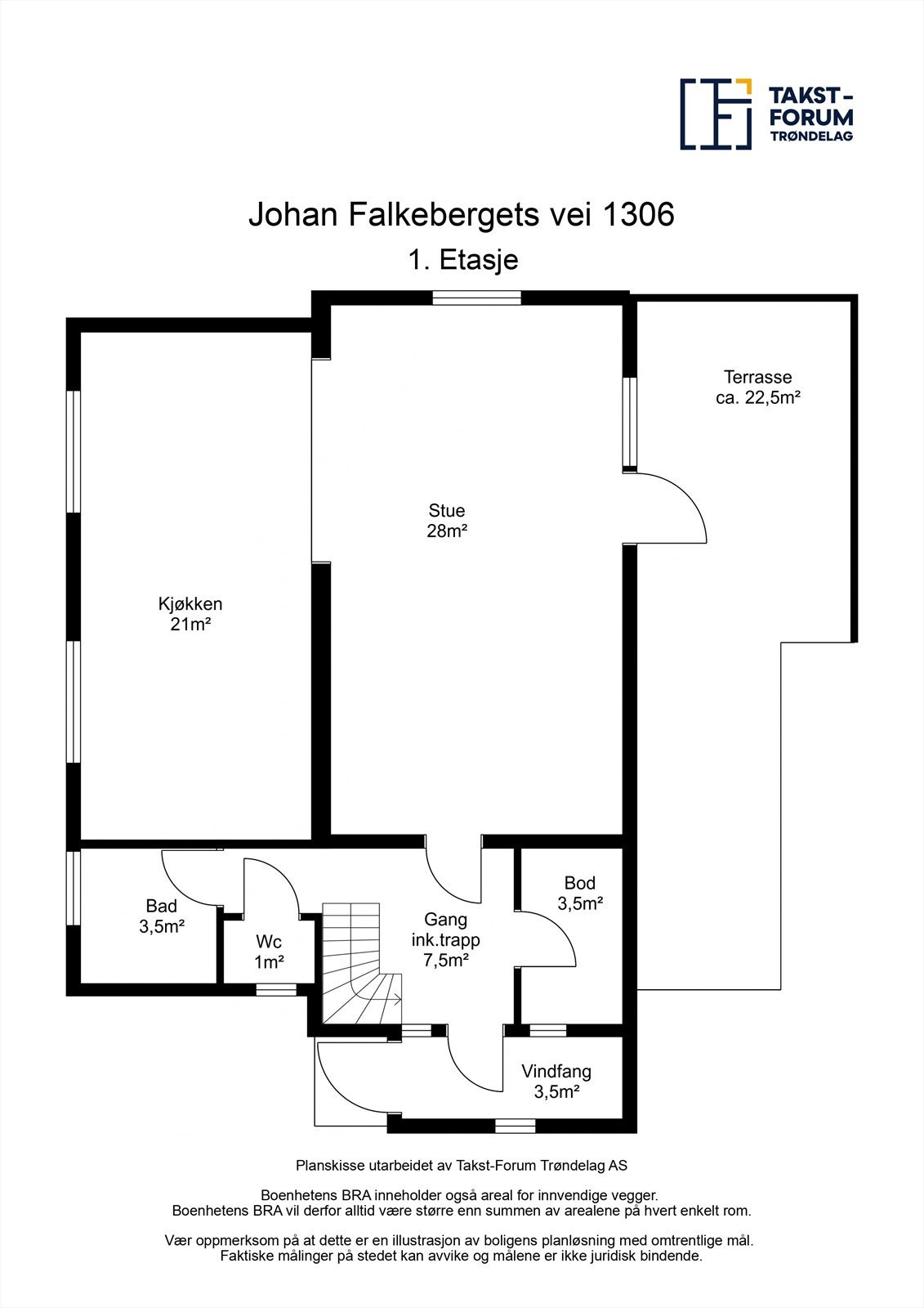 Planskisse 1. etasje Galleribilde
