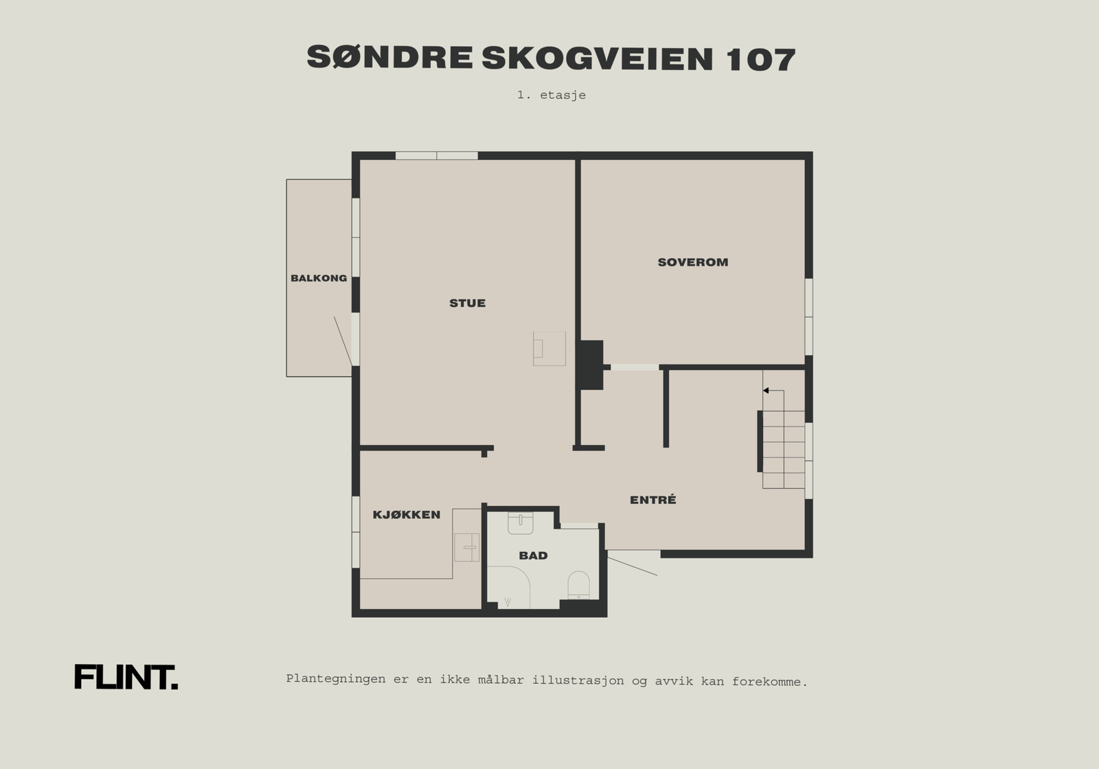 Plantegning - Hovedetasje Galleribilde