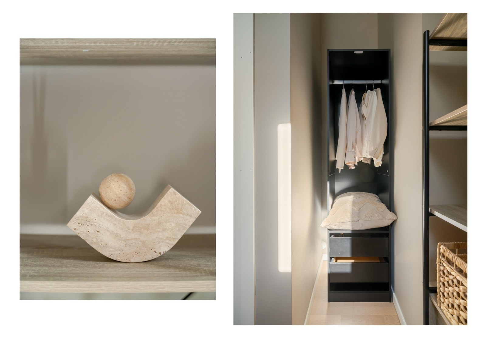 Det er og en liten nisje med plass til et mindre garderobeskap. Galleribilde