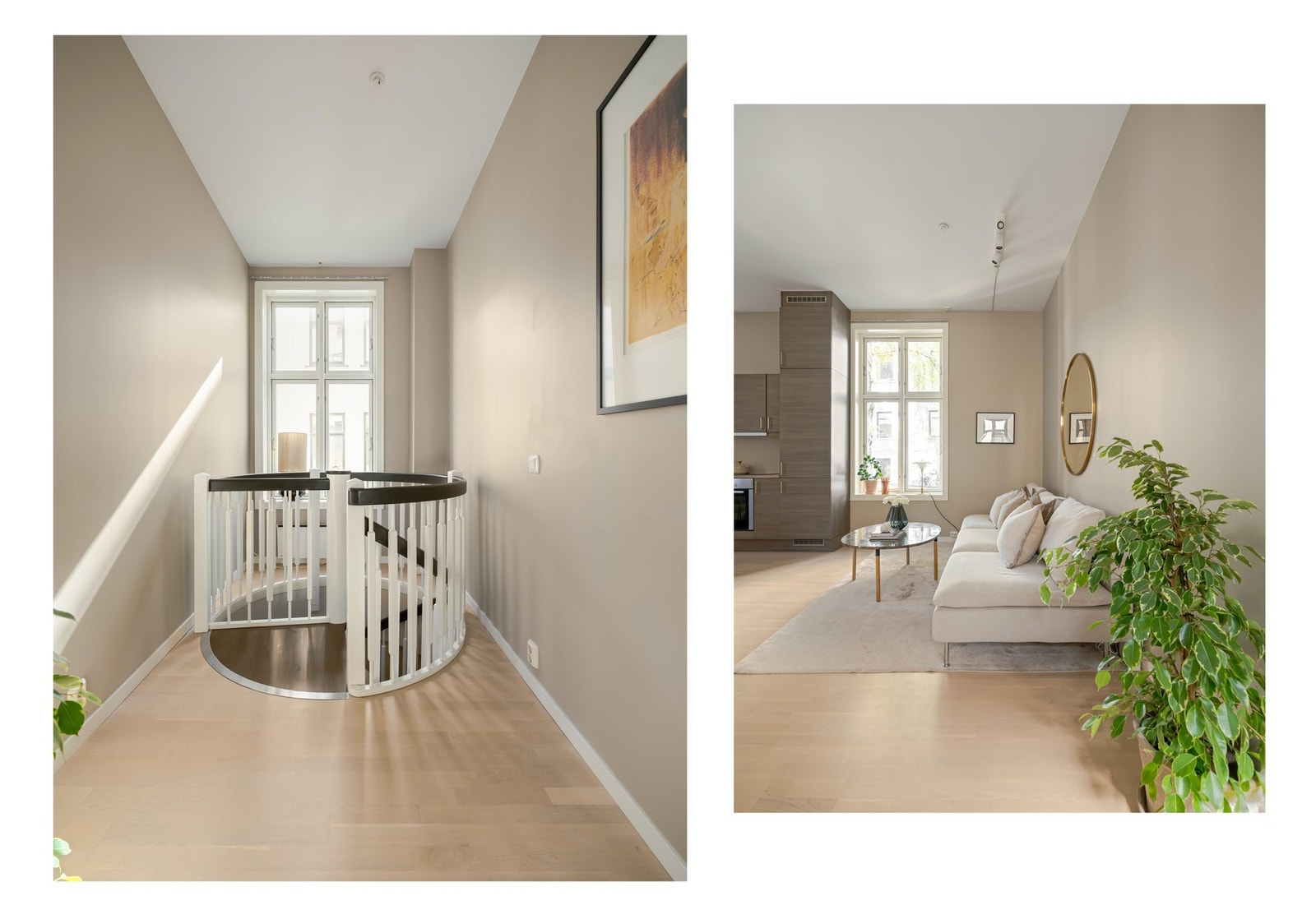 Vindusflatene gir godt med naturlig lysinnslipp fra flere himmelretninger. Galleribilde