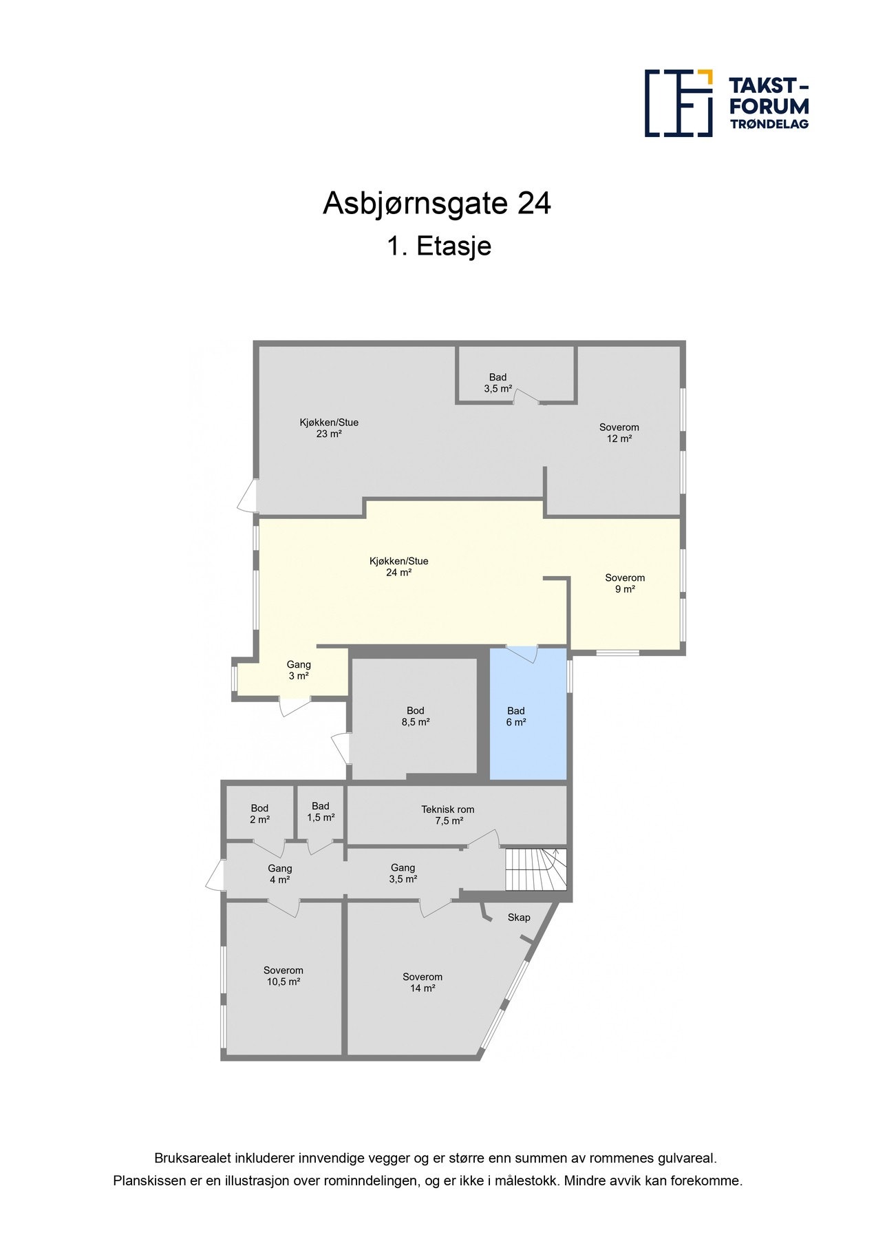 Plan 2-roms leil. 4 Galleribilde