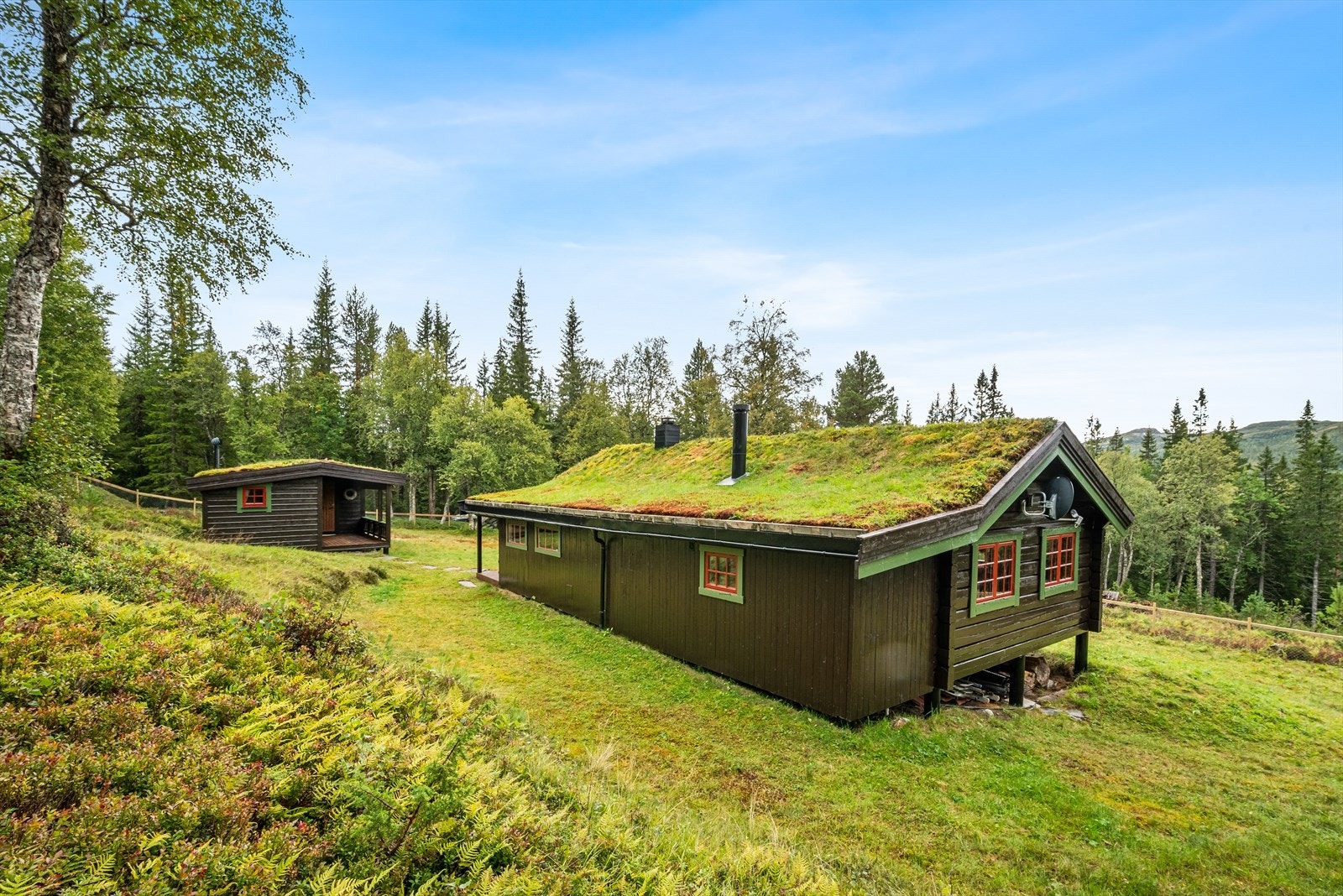Hytten fremstår som godt vedlikeholdt. Galleribilde