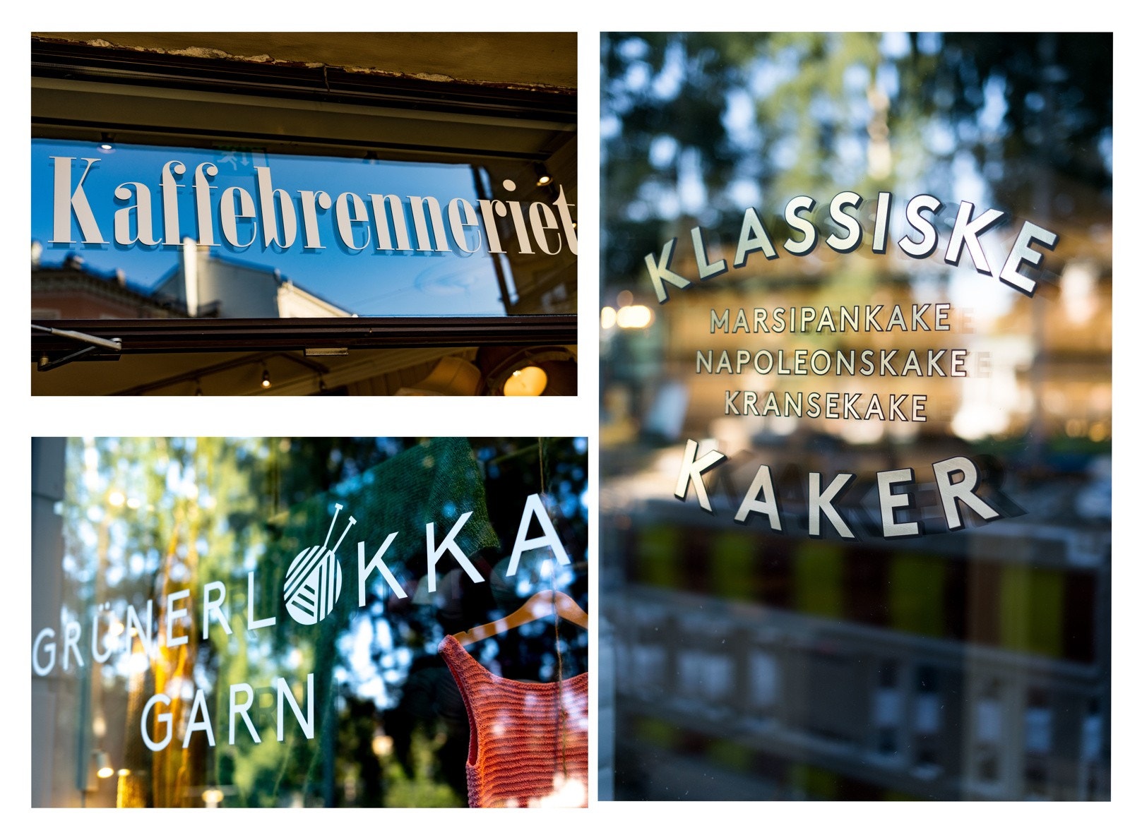 Nabolaget bugner av kafeer og spisesteder. Galleribilde