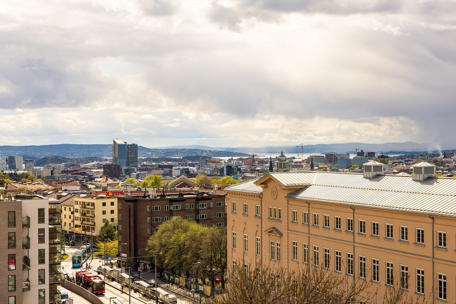 Her har du god utsikt utover hele byen. Galleribilde