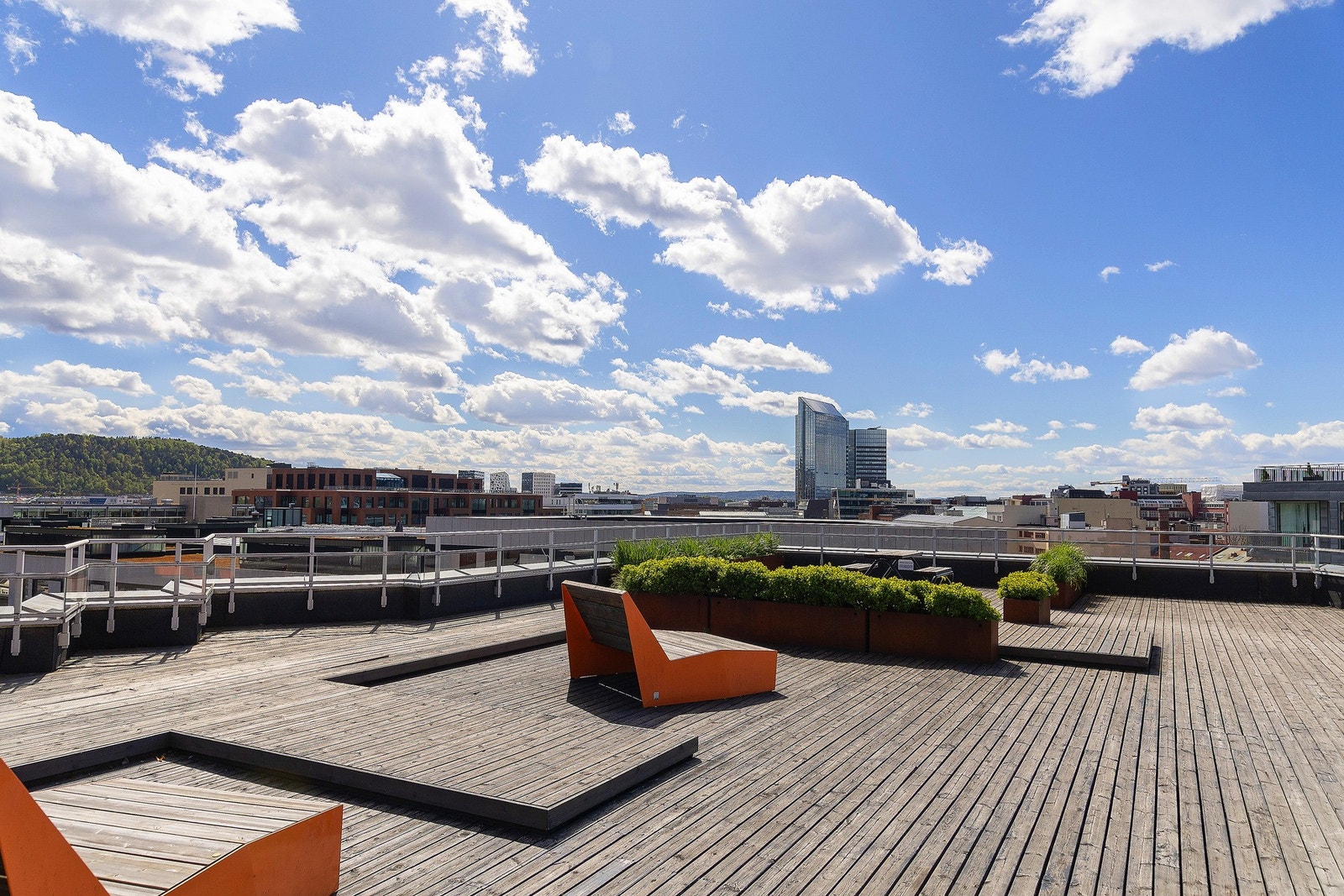 Sameiet har takterrasse som kan benyttes av alle beboerne. Galleribilde