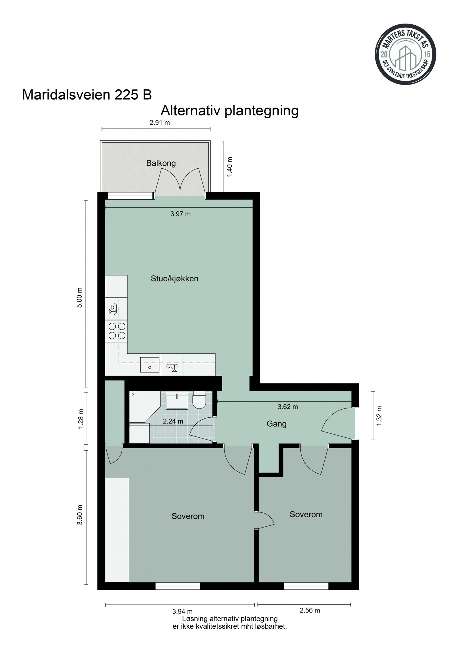 - Alternativ plantegning - Galleribilde