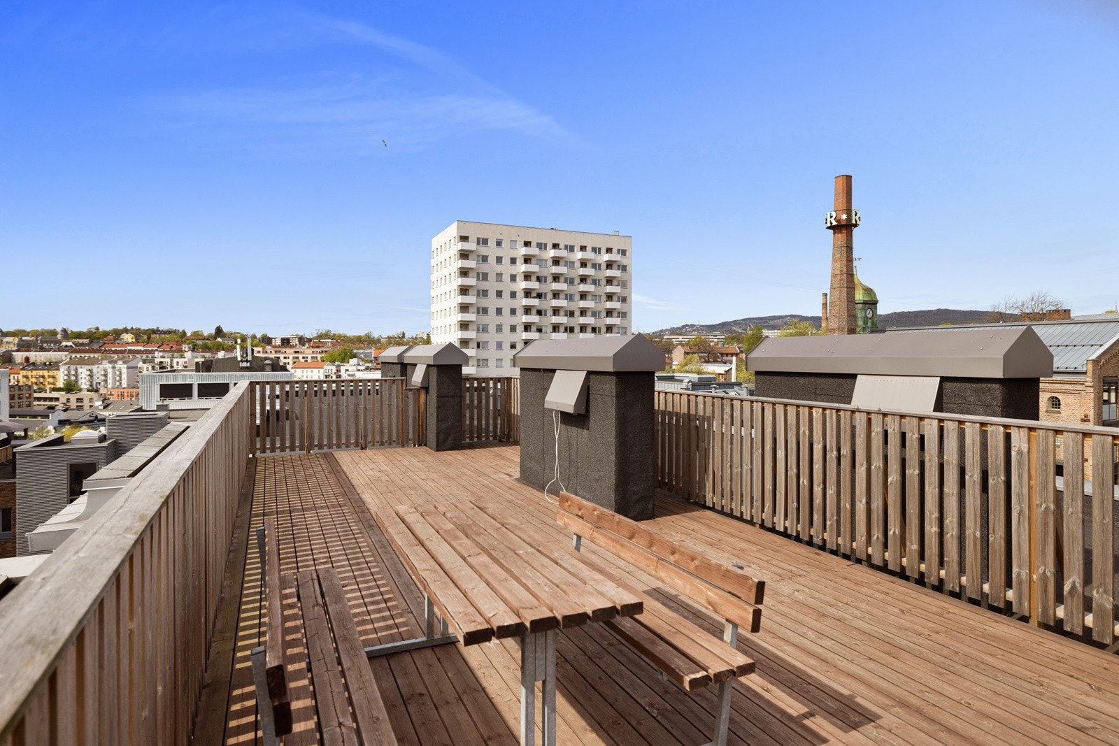 Felles takterrasse. Galleribilde