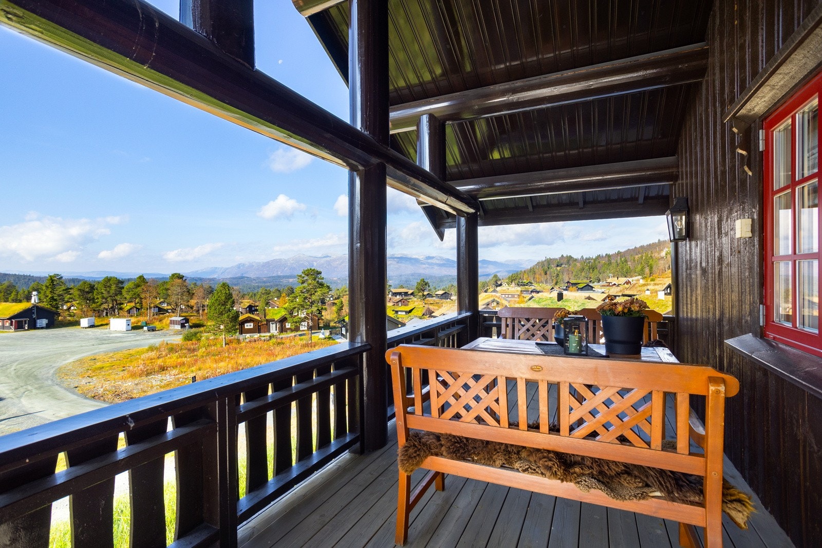 Utsikten fra terrasse mot vest Galleribilde