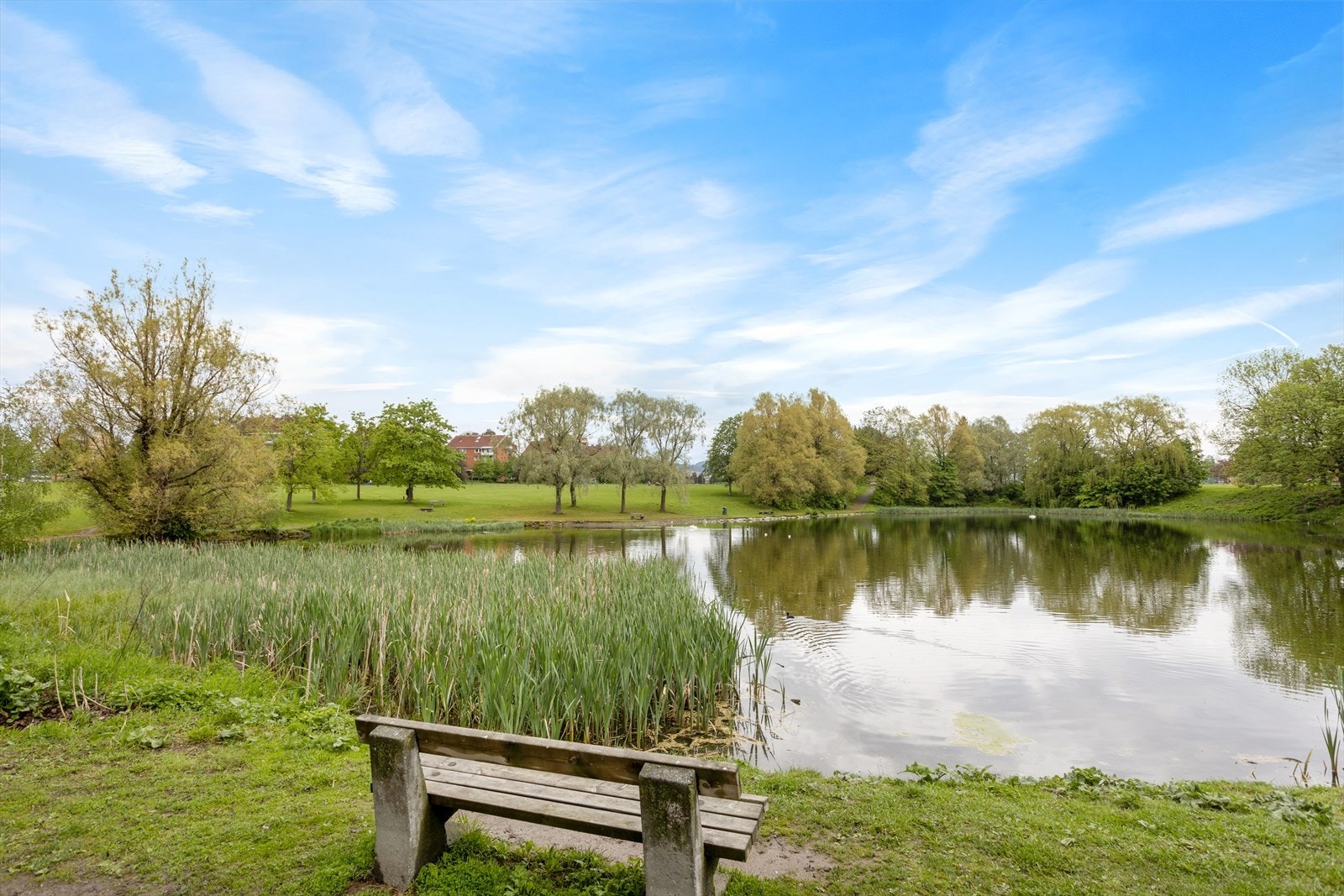 Rett ved boligen har man idylliske Teglverksdammen og Hovindammen. Galleribilde