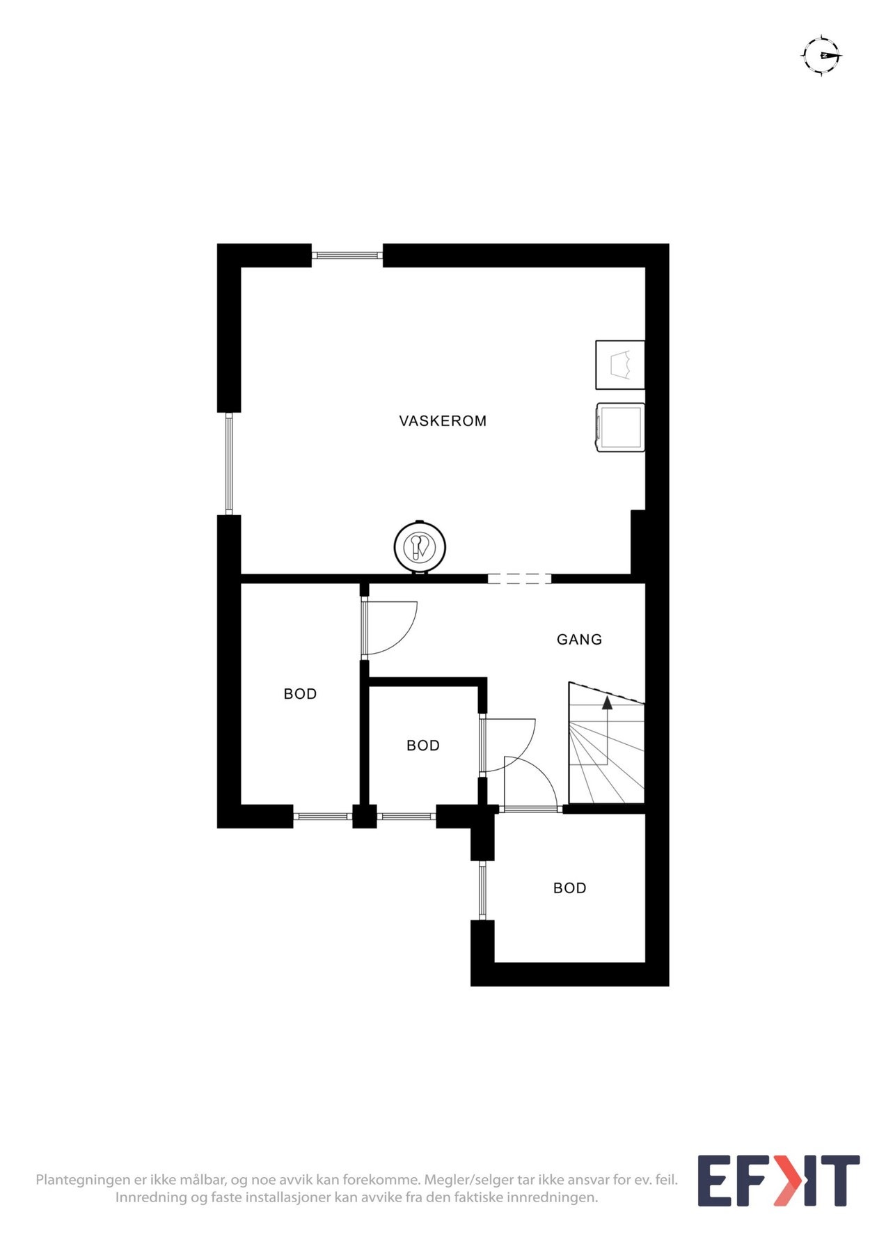 Plantegning av kjeller Galleribilde