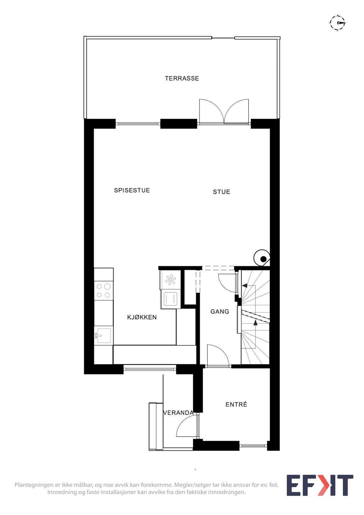 Plantegning av hovedetasjen. Galleribilde