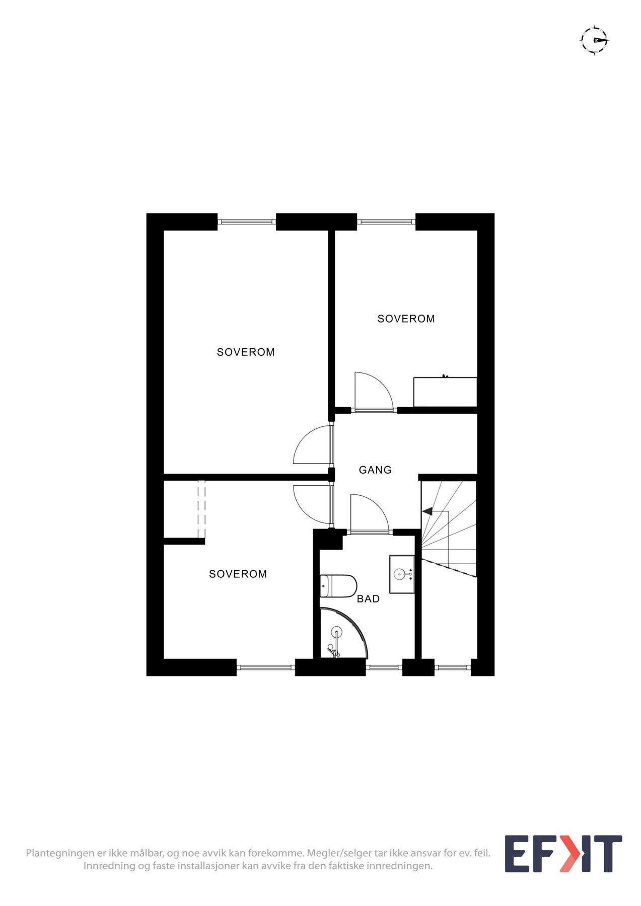 Plantegning av 2.etasje Galleribilde