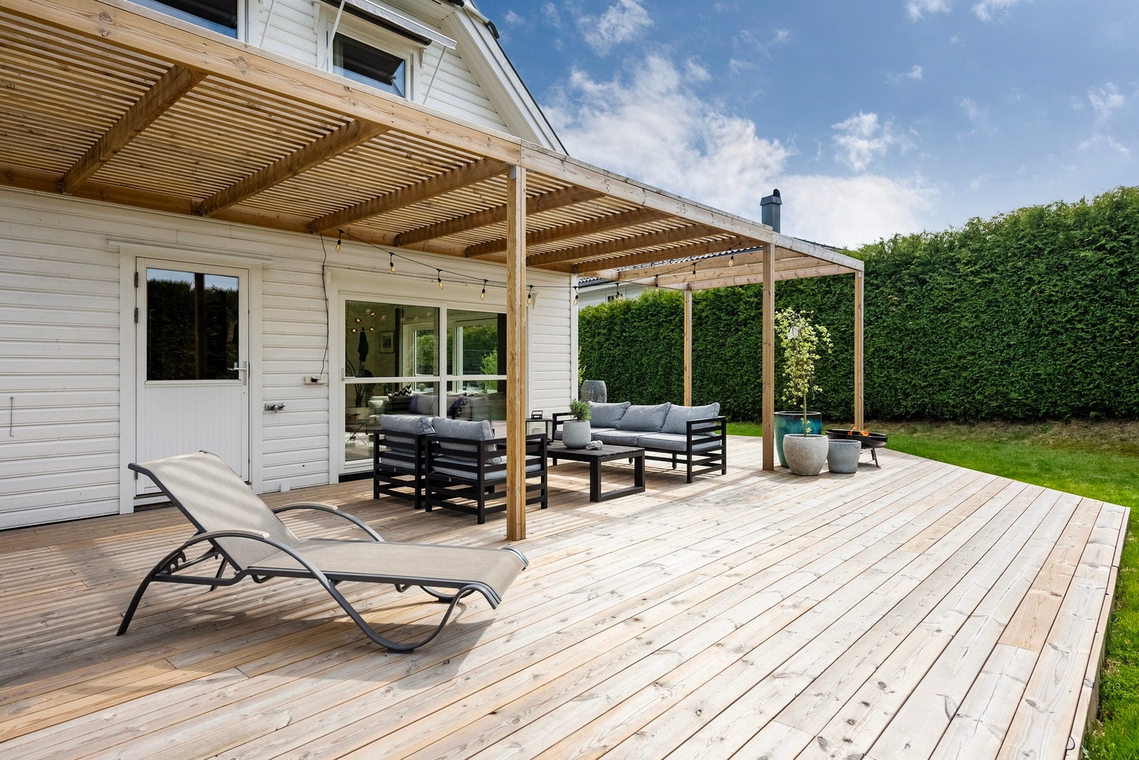 Denne uteplassen vender mot vest Galleribilde