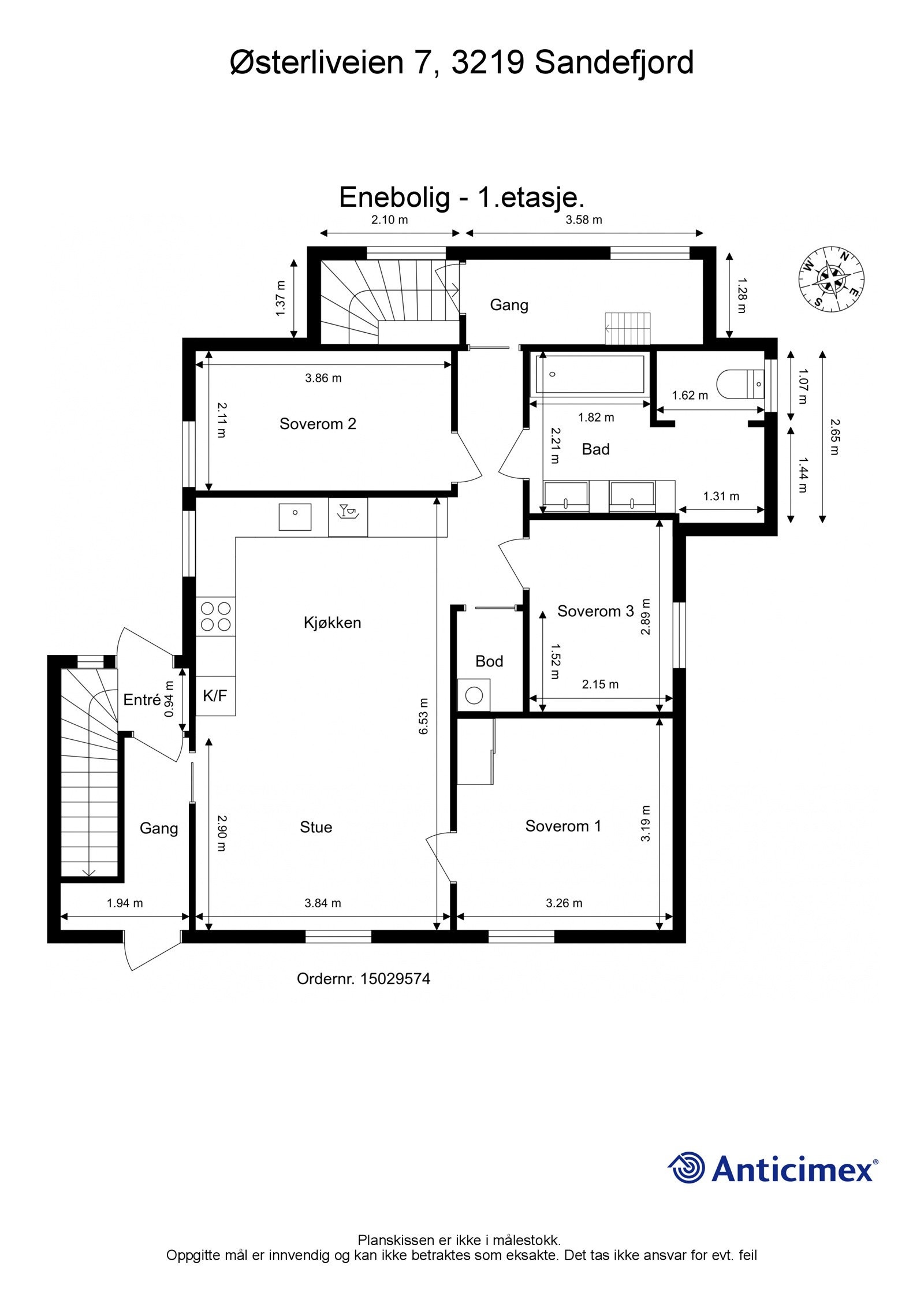 Gjør deg kjent med planløsningen i 1.etasje Galleribilde