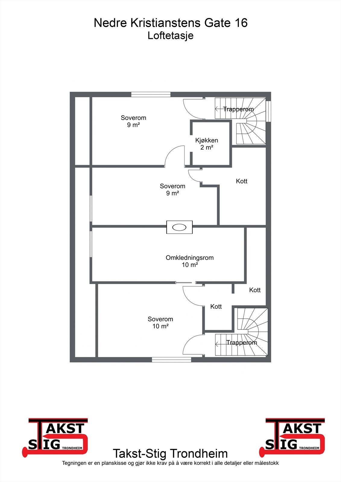 Plantegning 2. etg Galleribilde