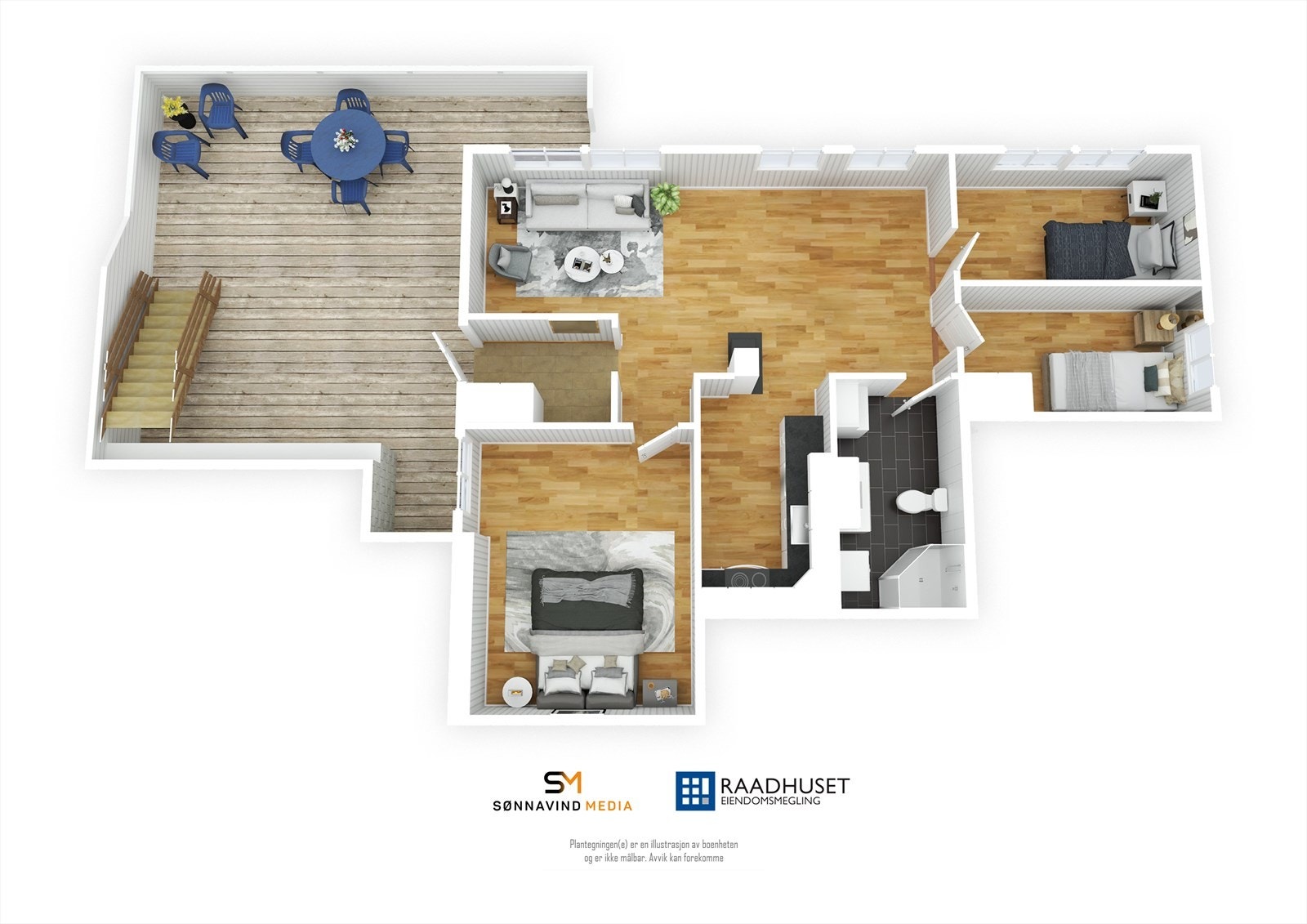 3D Plantegning | Underetasje Galleribilde