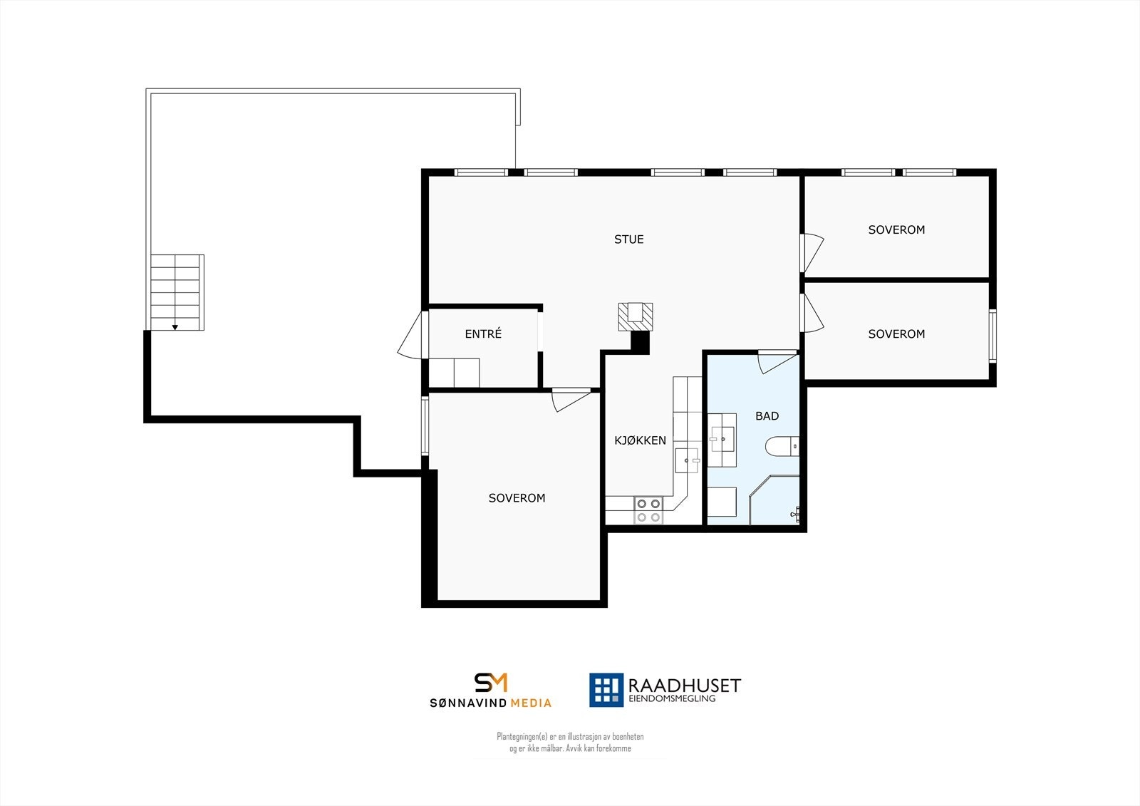 2D Plantegning | Underetasje Galleribilde