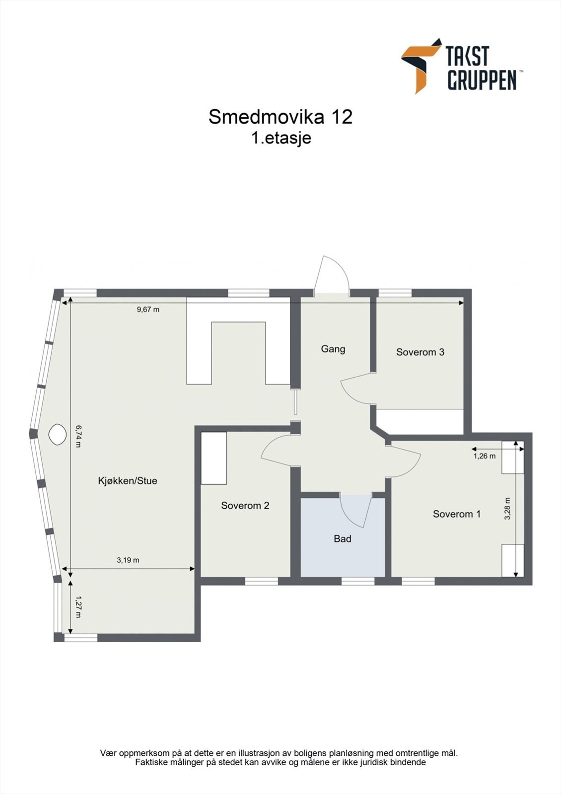 Plantegning Galleribilde