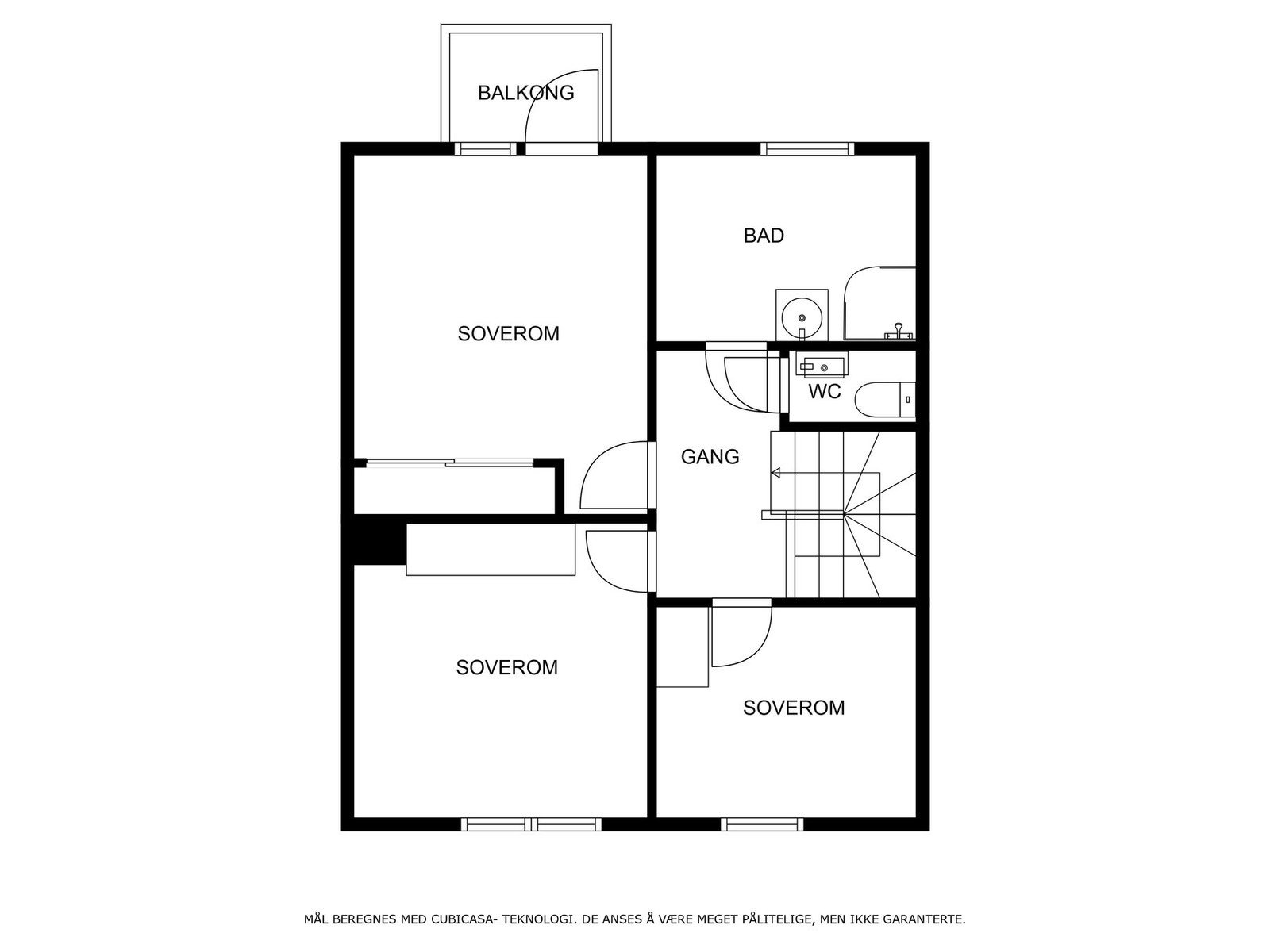 Veiledende planskisse 2. etasje Galleribilde