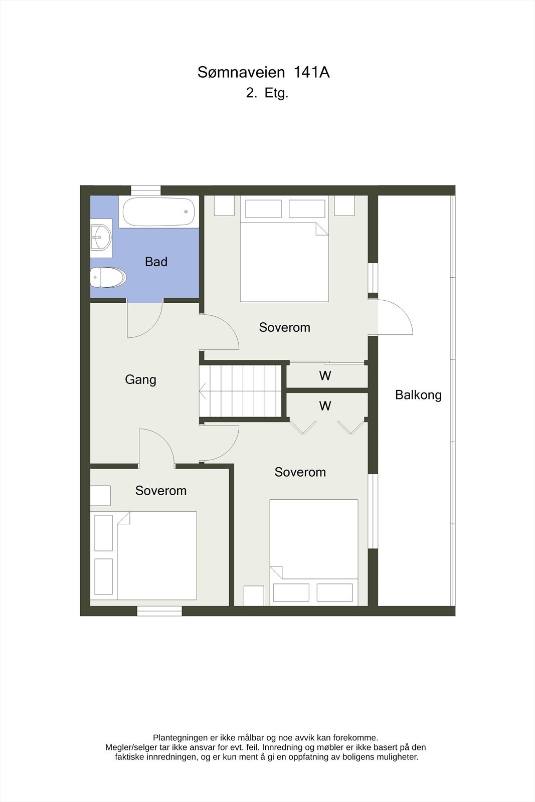 Planskisse 2D - 2.etasje Galleribilde