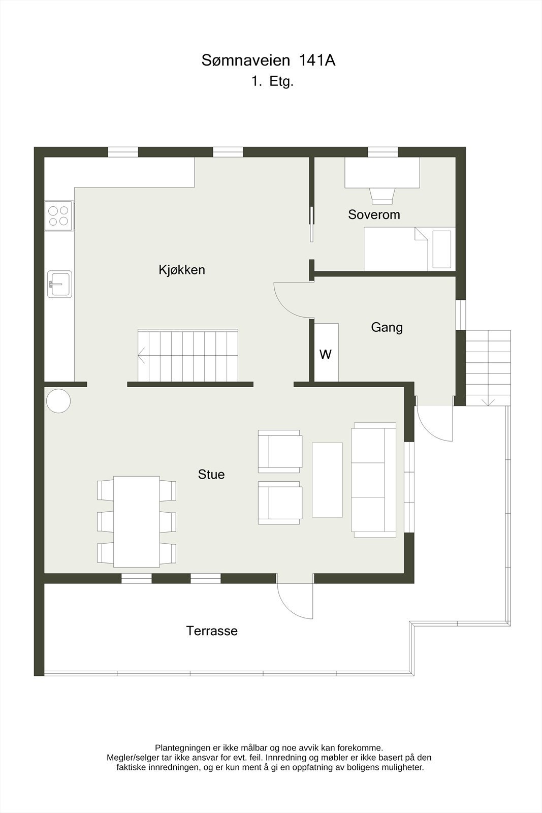 Planskisse 2D - 1.etasje Galleribilde