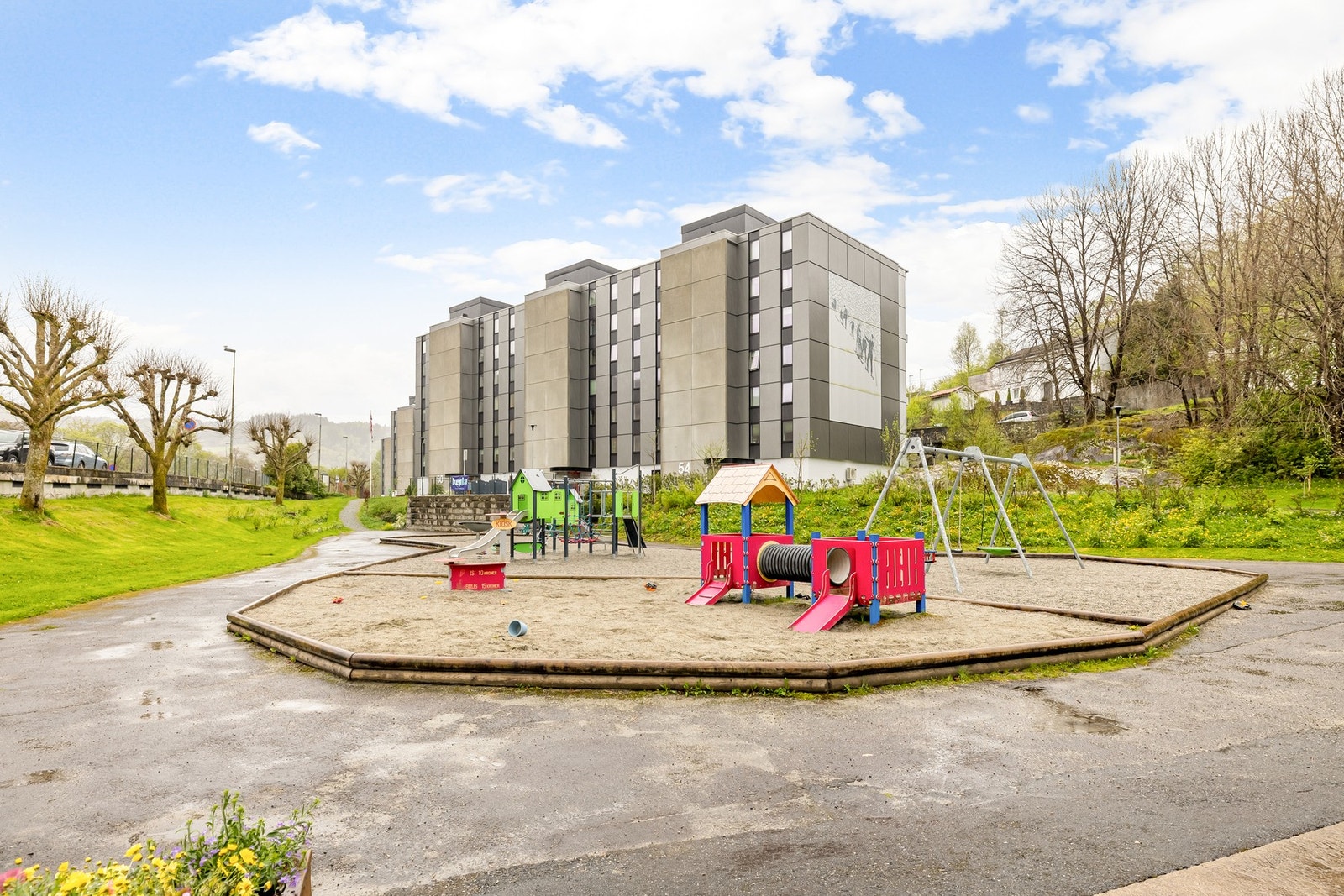 Som blant annet denne lekeplassen. Galleribilde