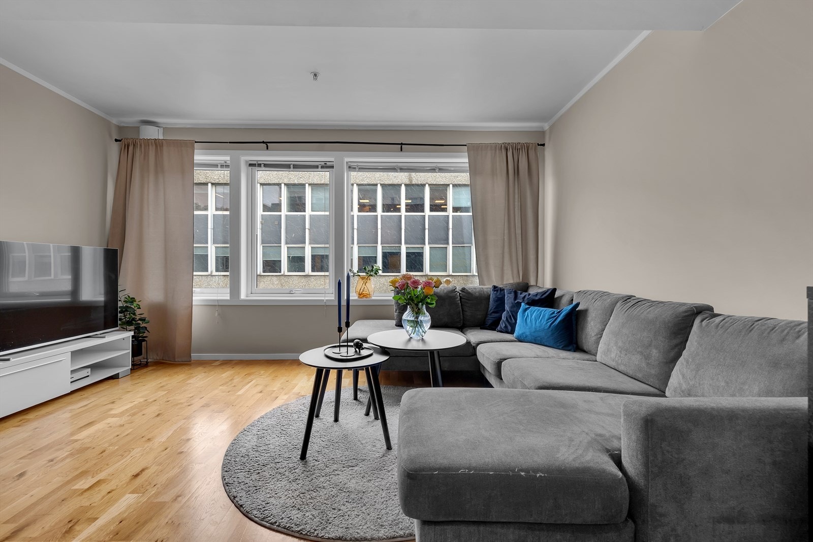 Store vinduer som gir naturlig lys Galleribilde