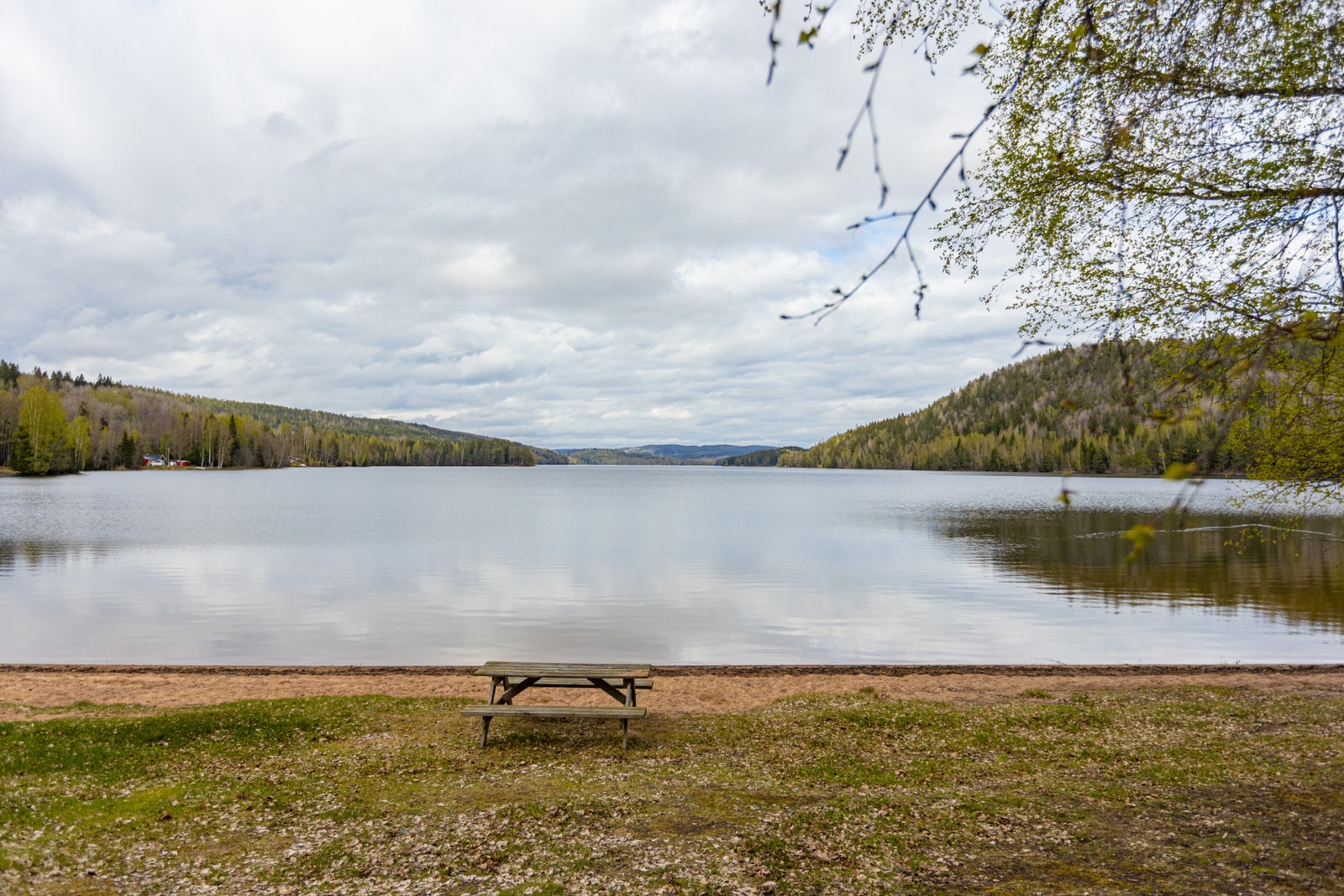 Fin badplats i närliggande Knarrbysjön Galleribilde