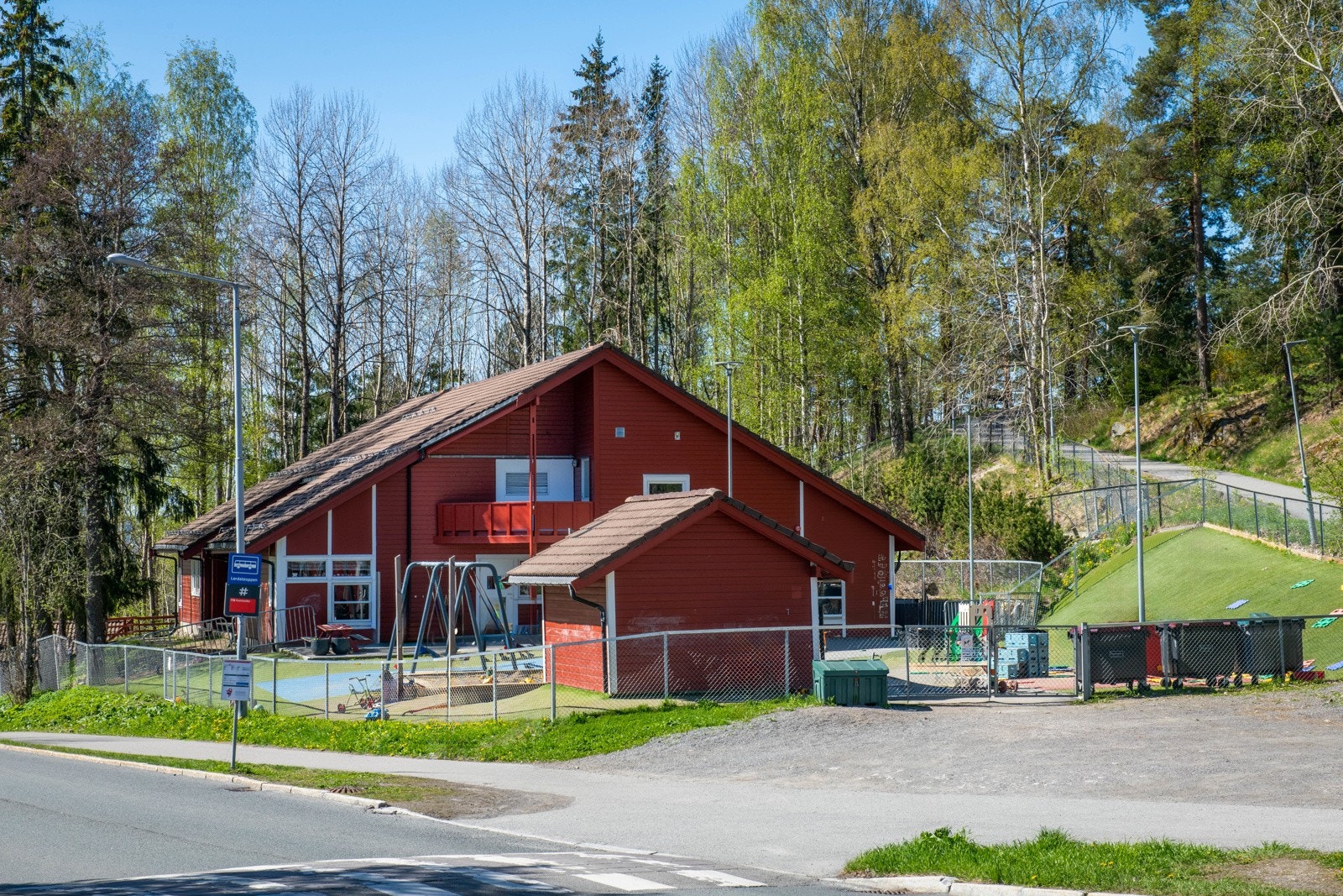 Lia barnehage ligger ved innkjøringen til borettslaget. Galleribilde