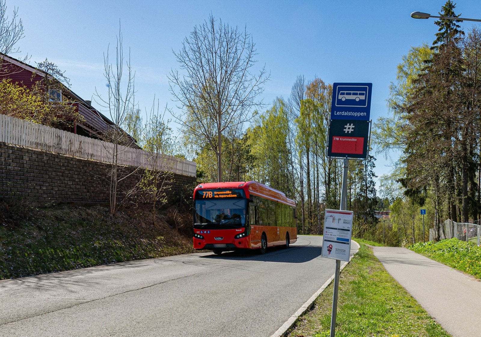 Nærmeste busstop. Galleribilde