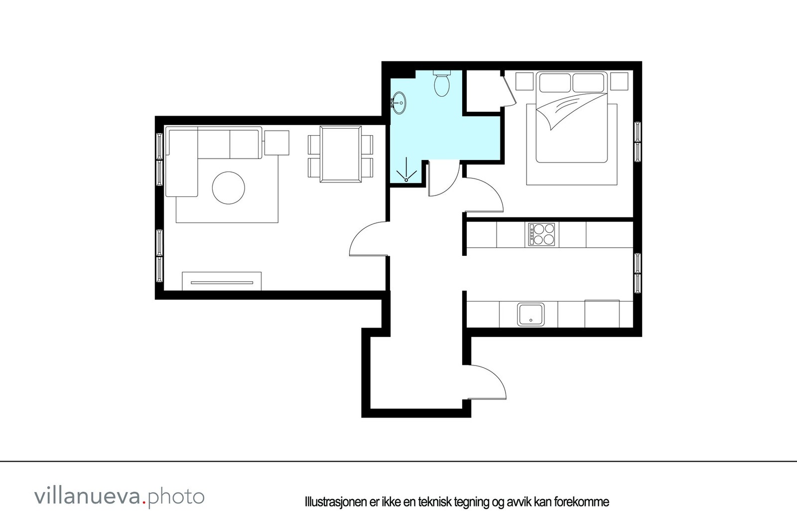 Plantegning. Ikke målbar. Galleribilde