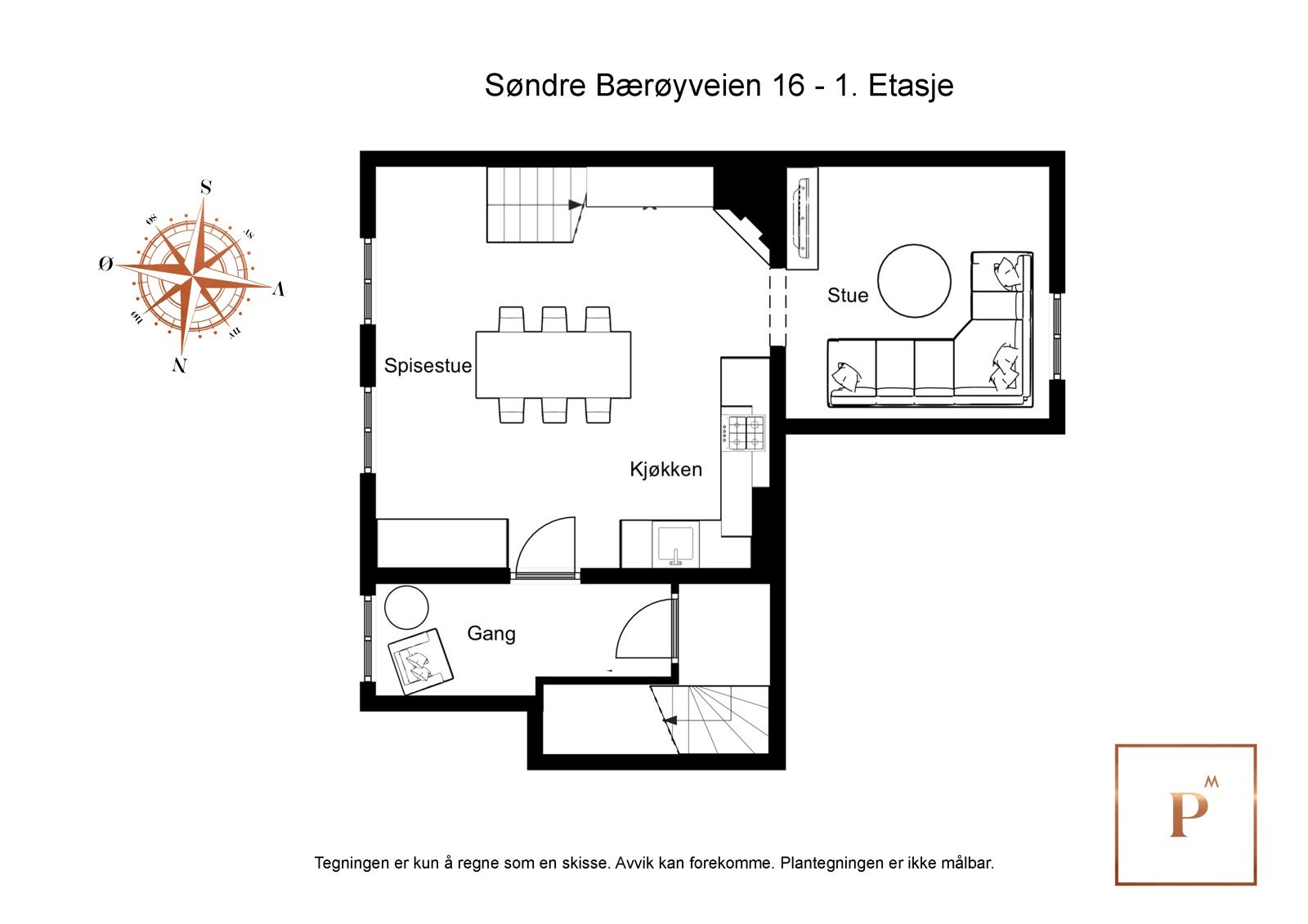Plantegning 2.etg Galleribilde
