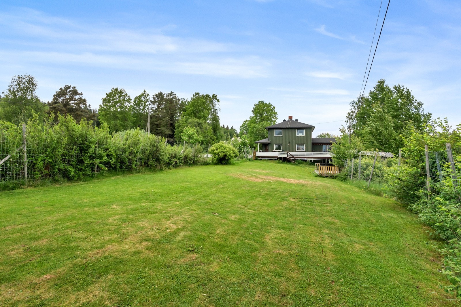 Hagen er stor og er perfekt for lek og morro. Galleribilde