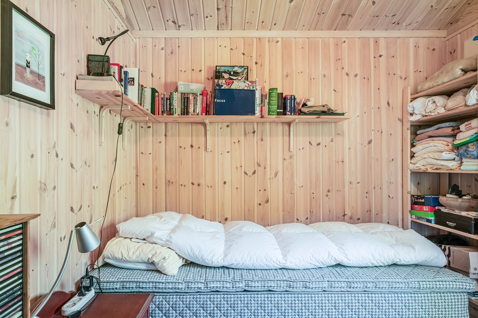 Det tredje soverommet i første etasje, som ligger innenfor soverom 2. Galleribilde