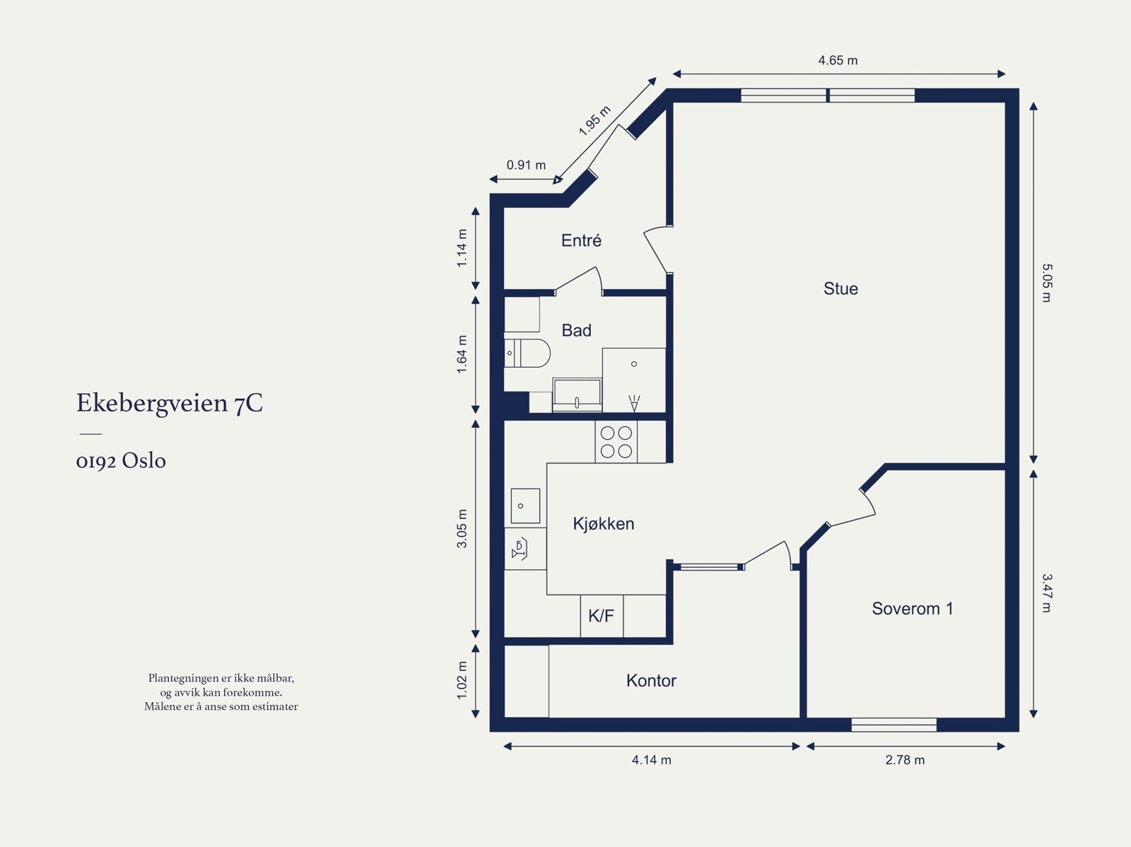 Leiligheten har en praktisk planløsning som skaper en god atmosfære. Galleribilde
