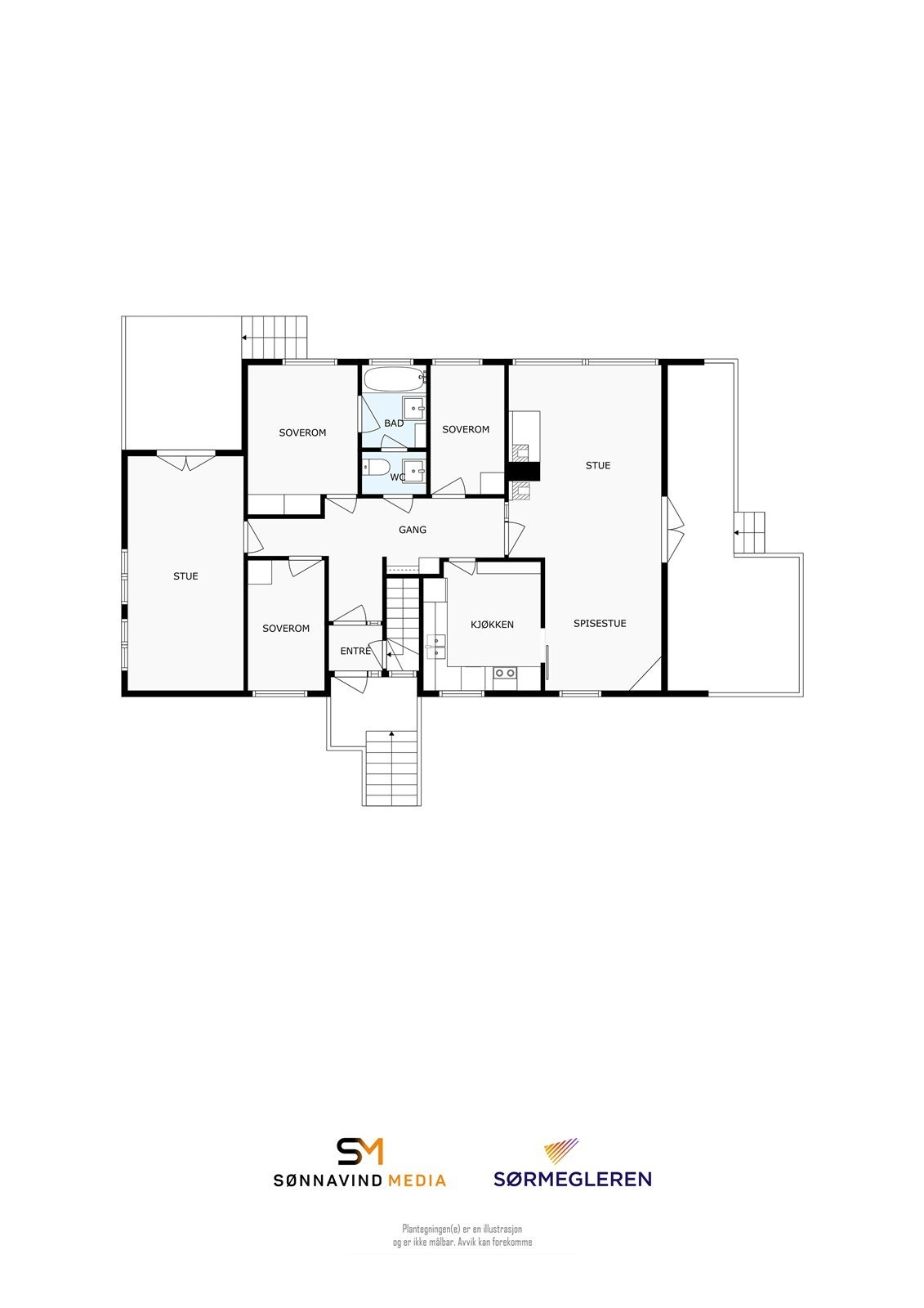 Plantegning 1. etg Galleribilde