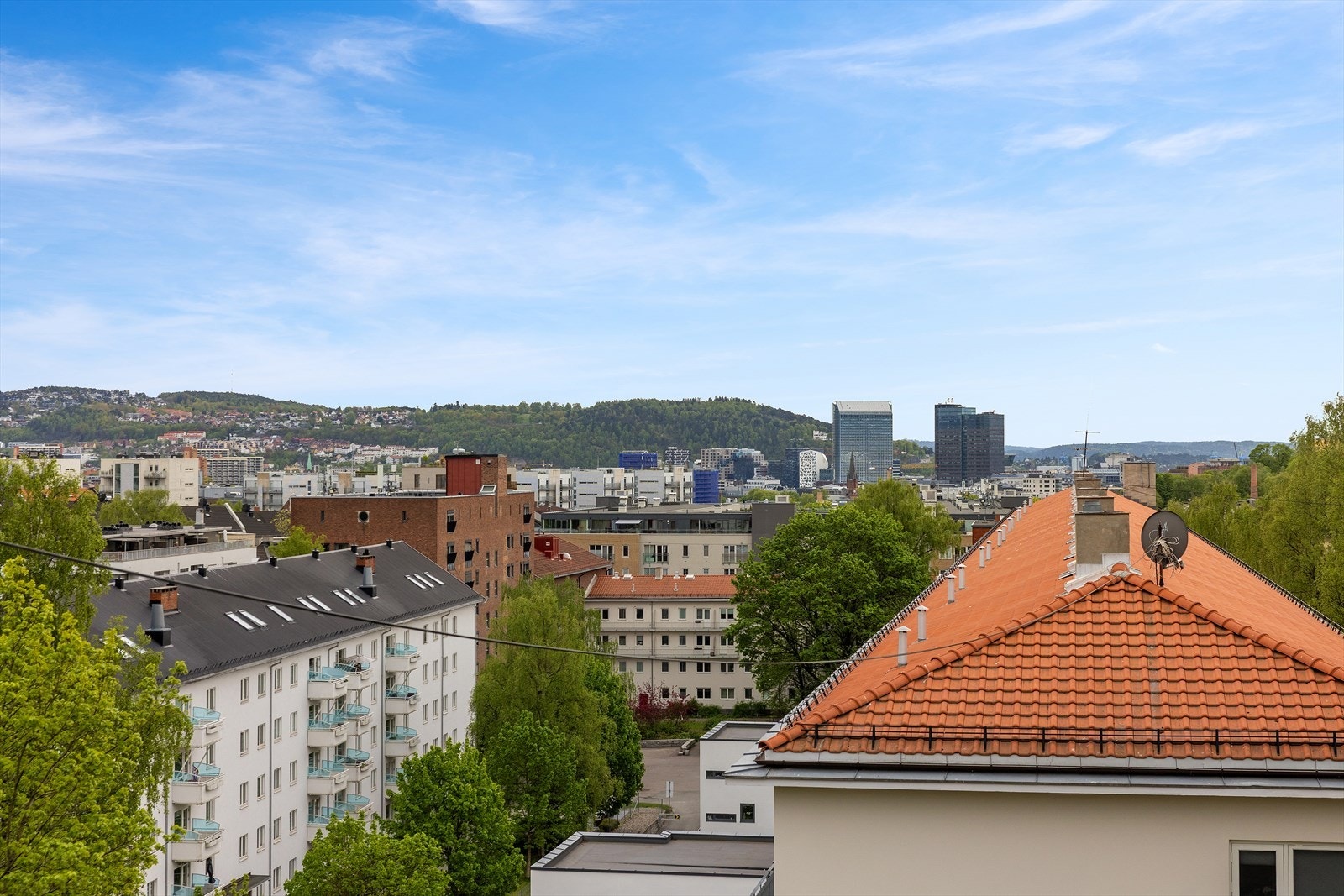 Her får du optimale solforhold og en nydelig usjenert utsikt. Galleribilde