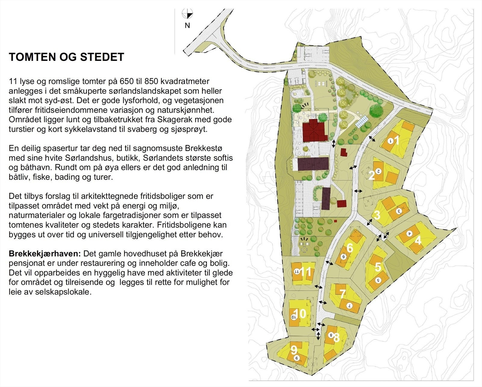 Oversikt over hyttefeltet Galleribilde