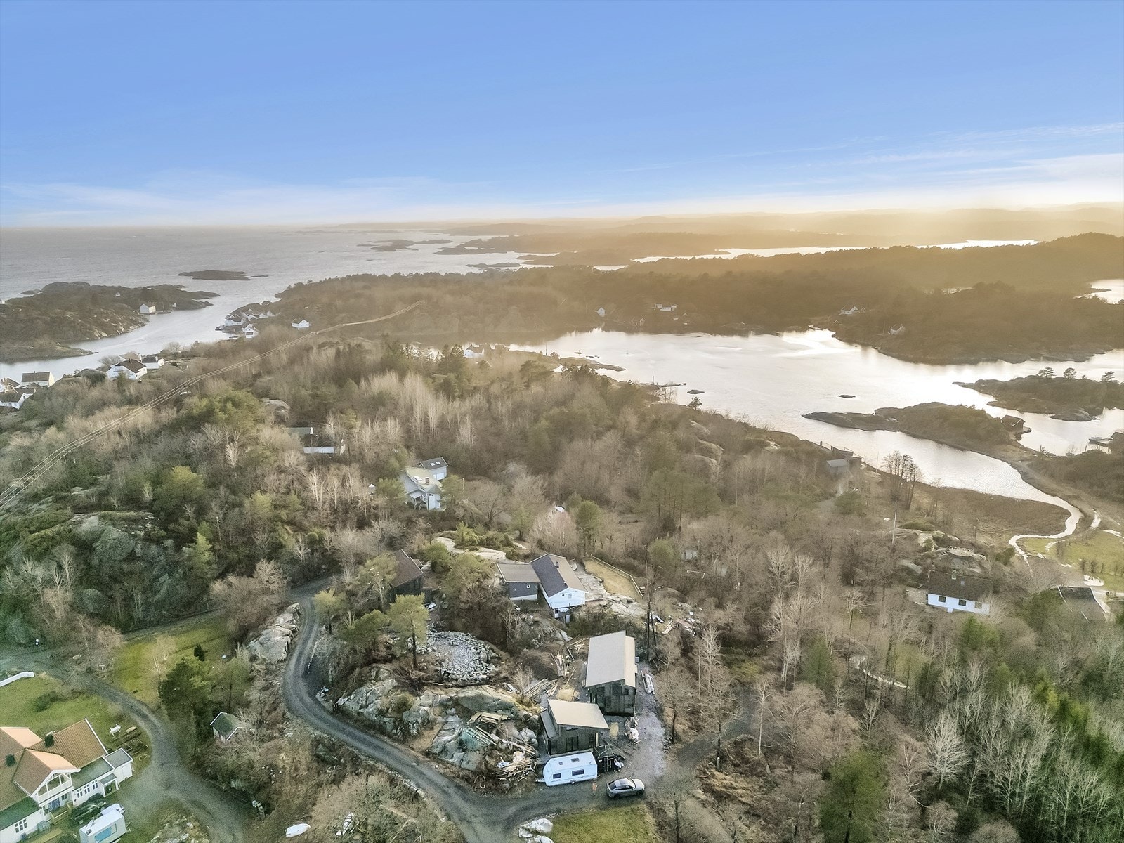 Drone av området Galleribilde