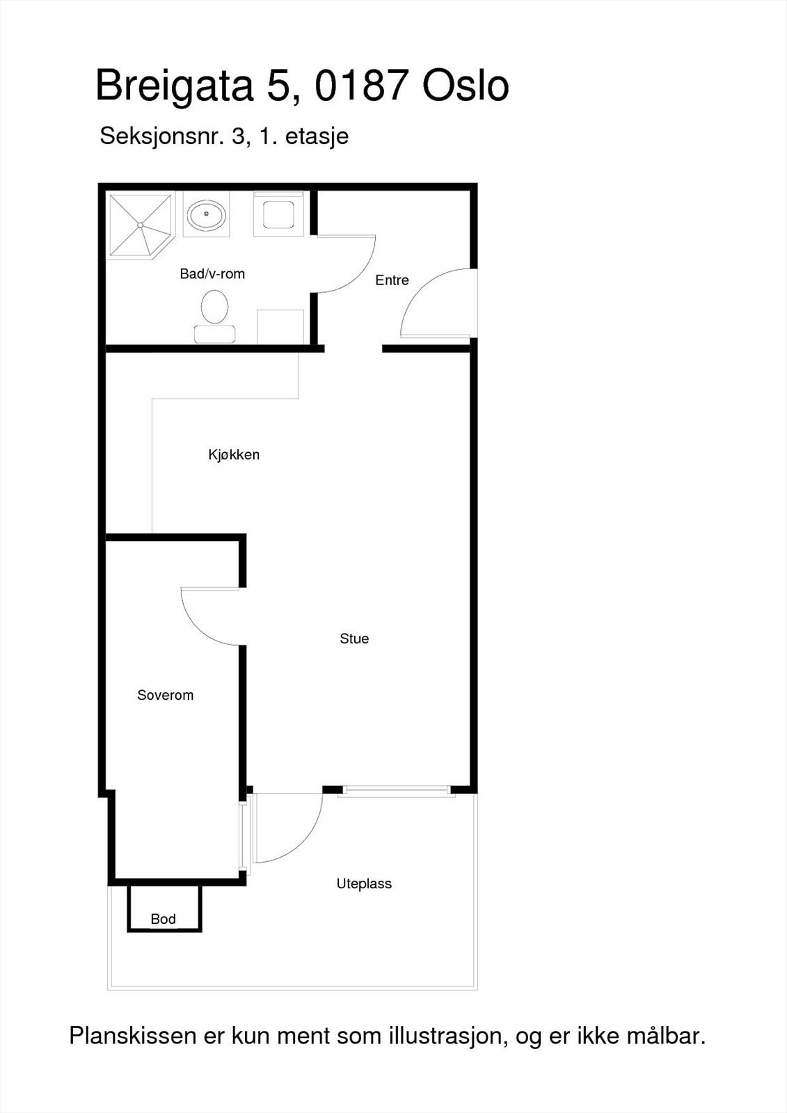 Breigata 5, 1. etasje Galleribilde